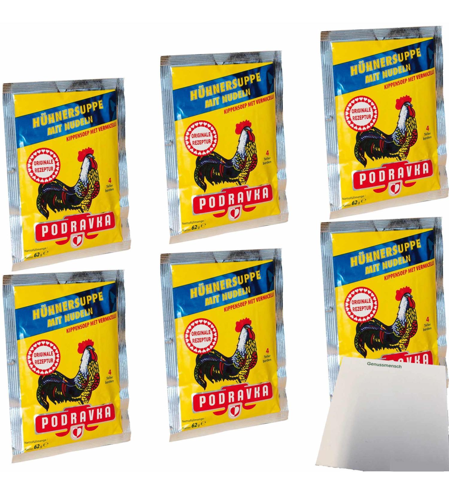 usy Podravka Chicken Noodle Soup Pack of 6 (6 x 62 g) + usy block - Buy Online on GoSupps.com