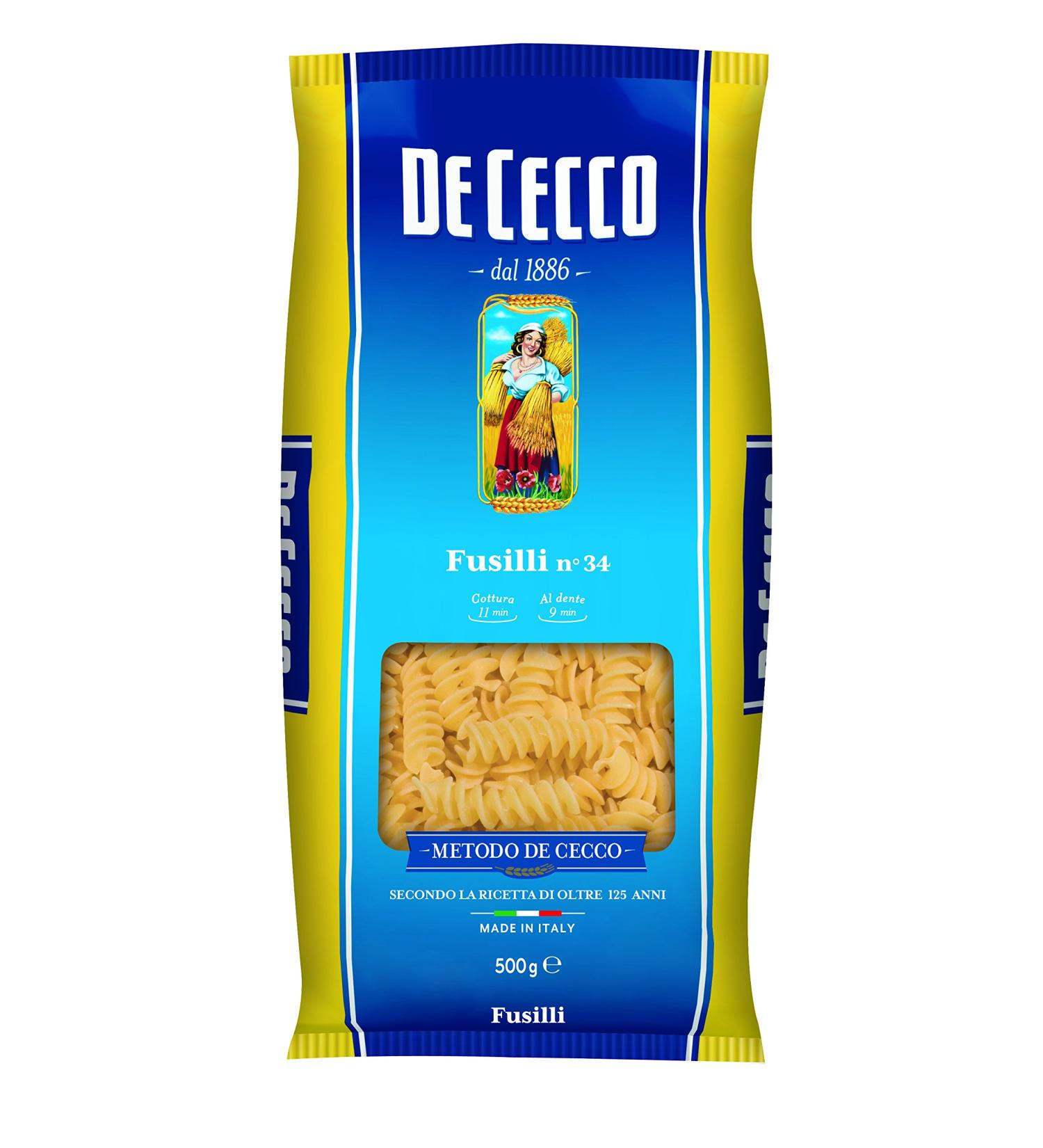 De Cecco De Cecco Fusilli Pasta 500 g Pack of 24