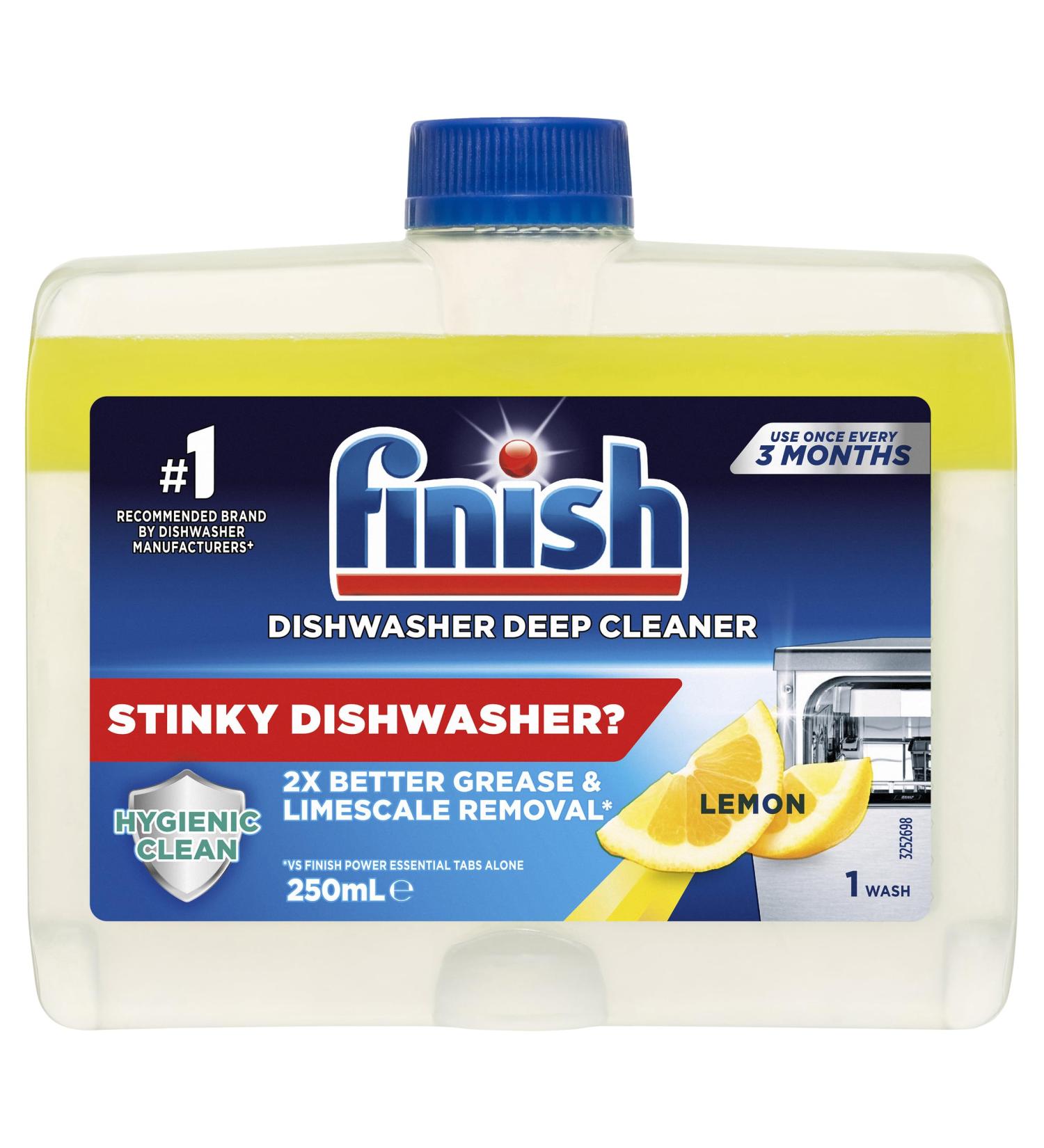 Buy Finish Dishwasher Cleaner Lemon 250mL - Effective Dishwashing Solution for Sparkling Clean Dishes | International Shipping Available - Buy Online on GoSupps.com