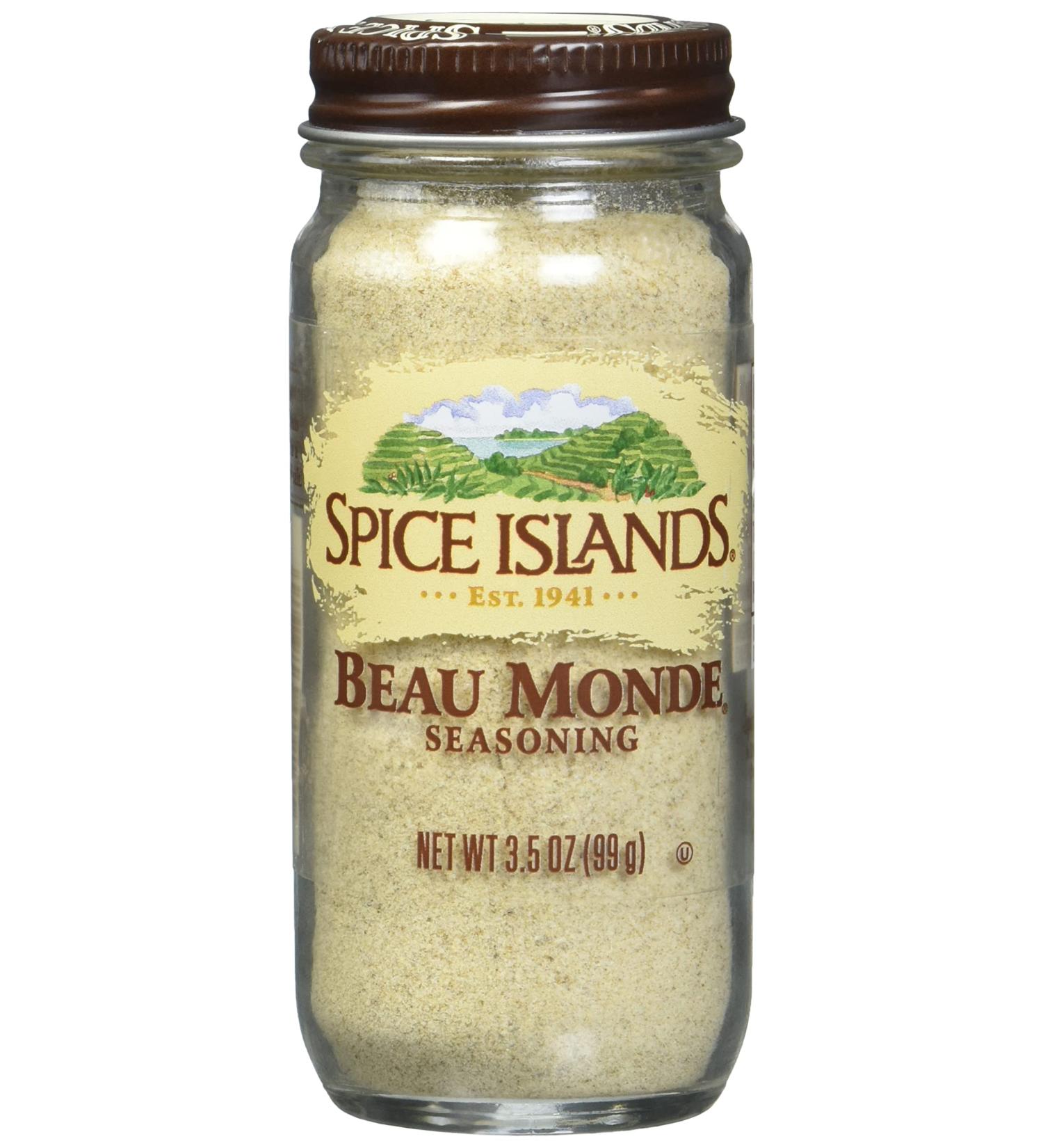 Spice Islands Beau Monde Seasoning 3.5oz - Exquisite Blend of Herbs and Spices - Buy Online on GoSupps.com
