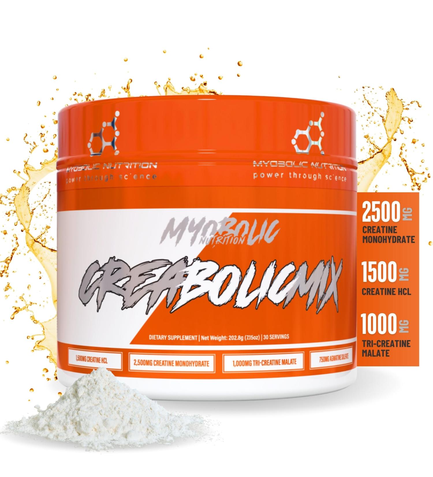 CreabolicMix: Ultimate 3-in-1 Creatine Powder - Boost Muscle Growth & Recovery | Keto-Friendly Gluten-Free - 30 Servings - Buy Online on GoSupps.com