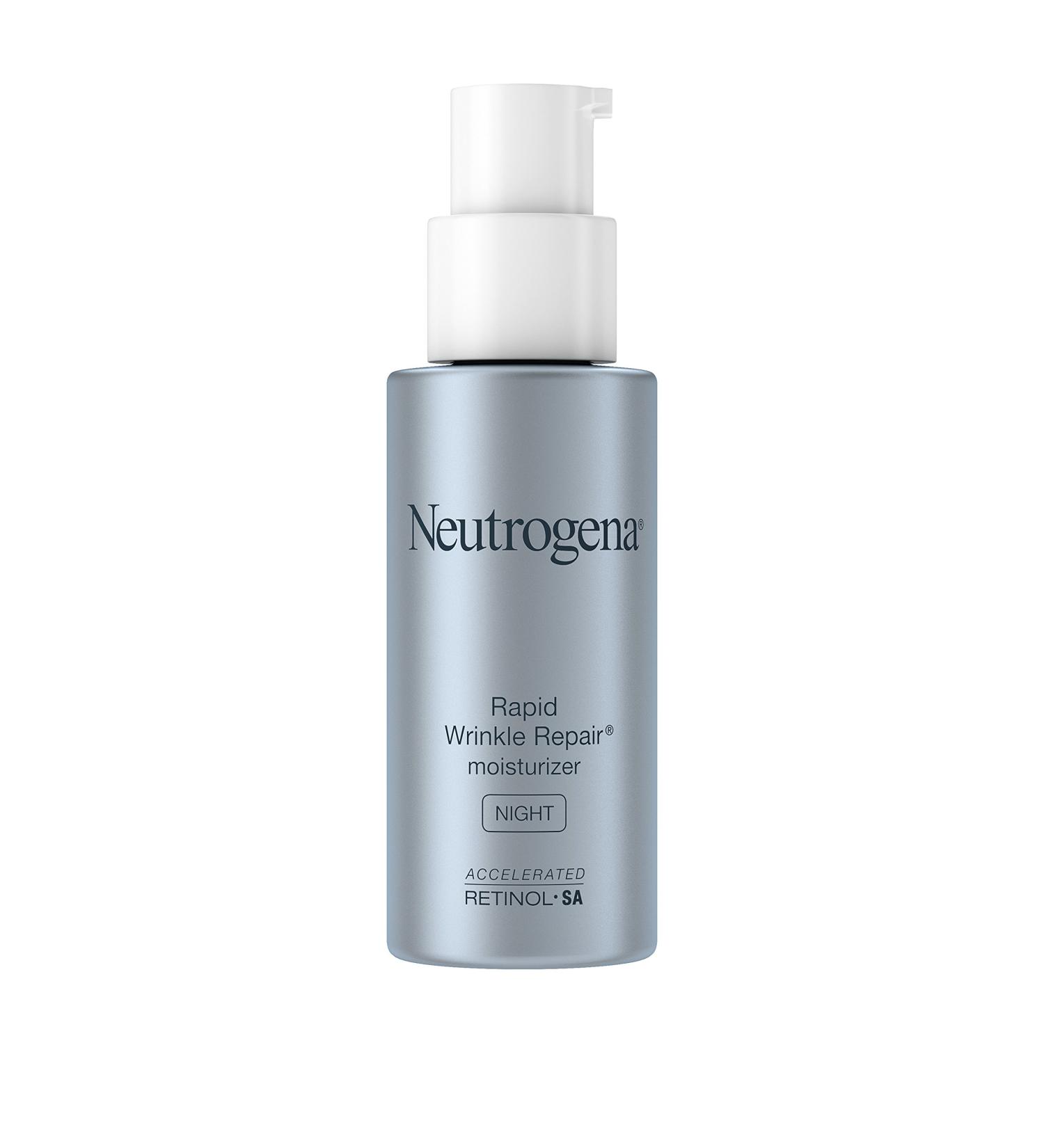 Neutrogena Rapid Wrinkle Repair Retinol Night Moisturizer with Hyaluronic Acid - Anti-Wrinkle Face & Neck Cream Paraben-Free 1 fl. oz - Shop Internationally - Buy Online on GoSupps.com