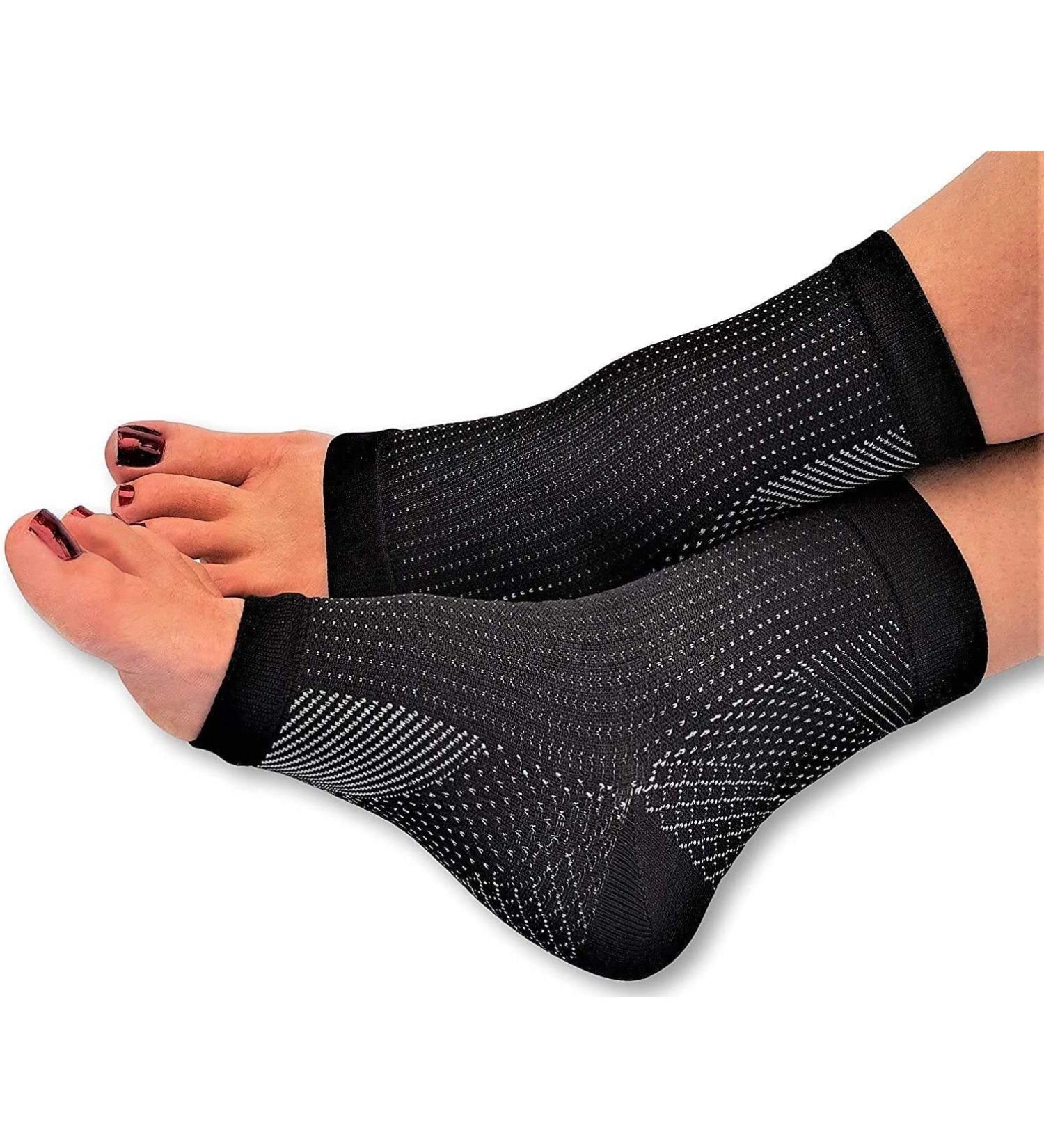 Pedimd Compression Stockings for Ankle & Heel Support - Pain Relief for Men & Women | Size S/M (UK 4-7) - Pack of 2 - Buy Online on GoSupps.com