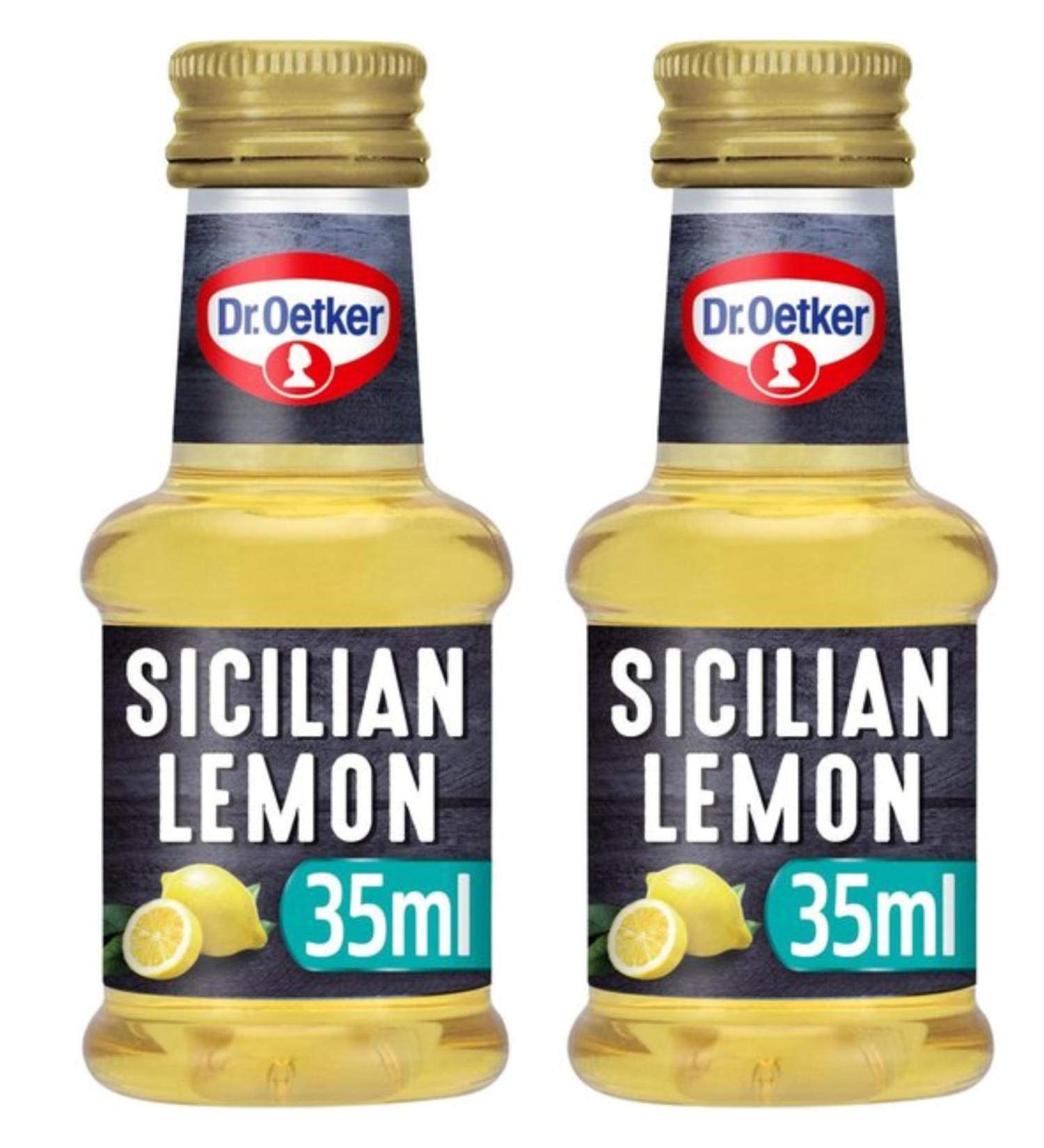 Dr Oetker Sicilian Lemon Natural Extract 2X35ml - Buy Online on GoSupps.com