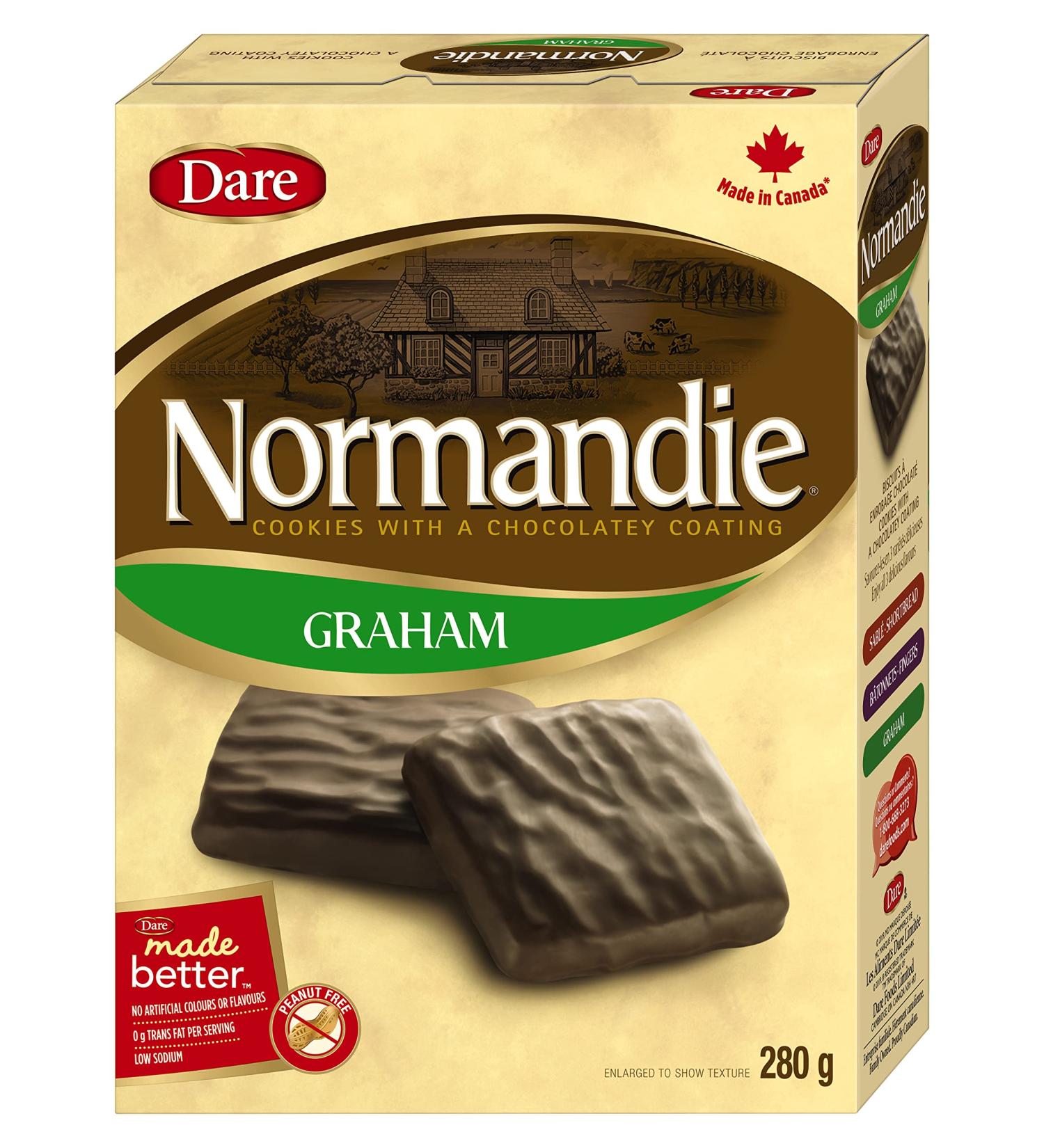 Normandie Graham - Chocolate Enrobed Crunchy Graham Cookies 280g Graham 280g - Buy Online on GoSupps.com