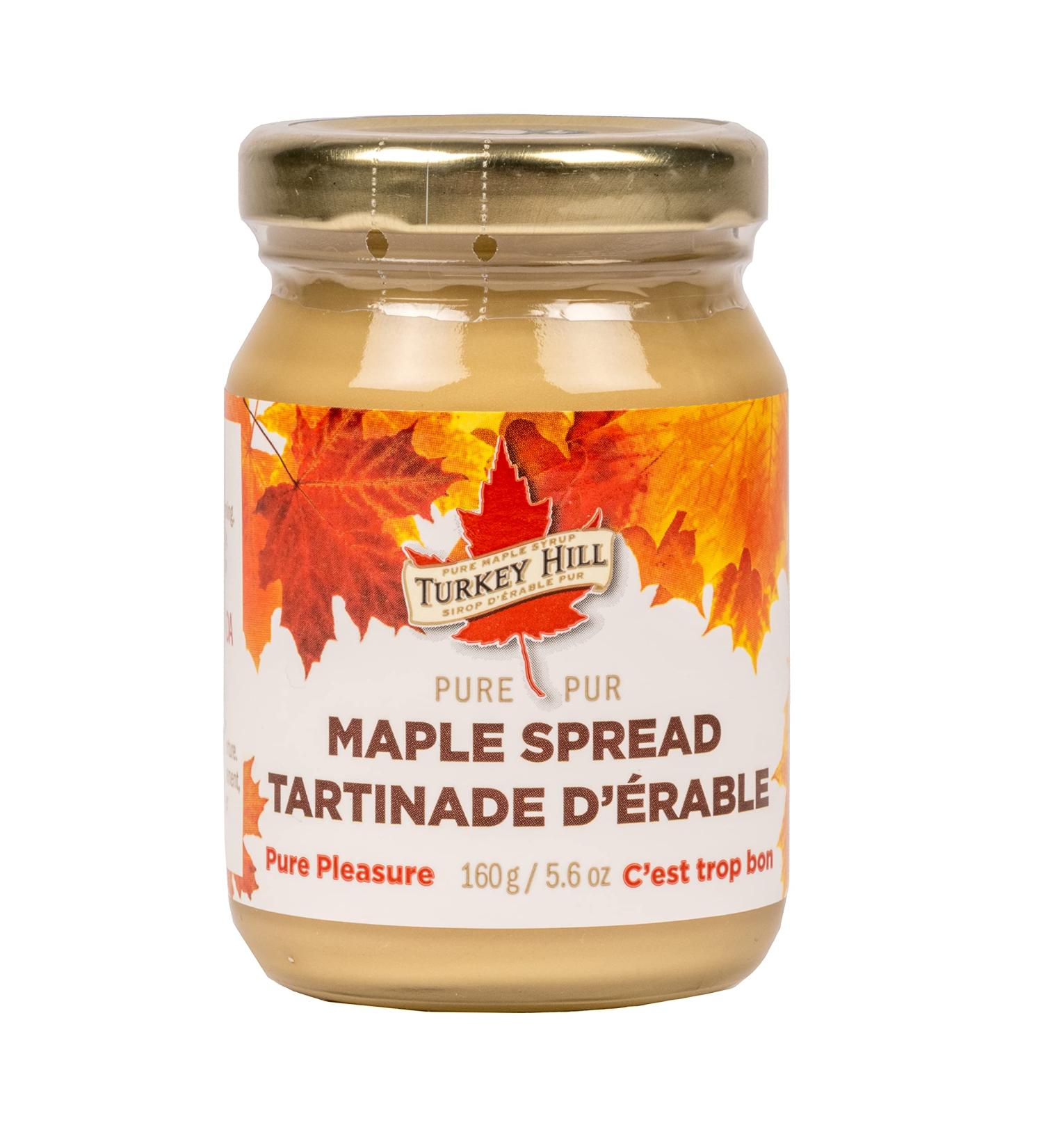 Turkey Hill Sugarbush Pure Canadian Maple Butter - Natural & Delicious 5.52 oz Glass Jar for Kids & Adults - Buy Online on GoSupps.com