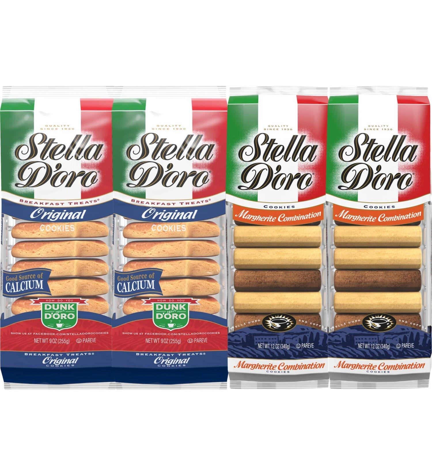 Stella D'oro Margherite Combination & Original Breakfast Treats Variety 4 Pack