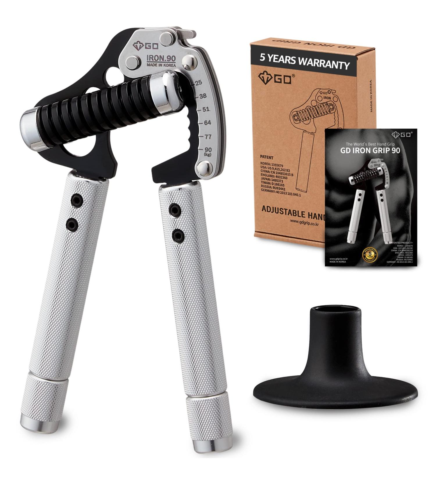 GD GRIP Adjustable Finger Dumbbell Iron - 90 lb to 198 lb | Perfect for International Shipping - Buy Online on GoSupps.com