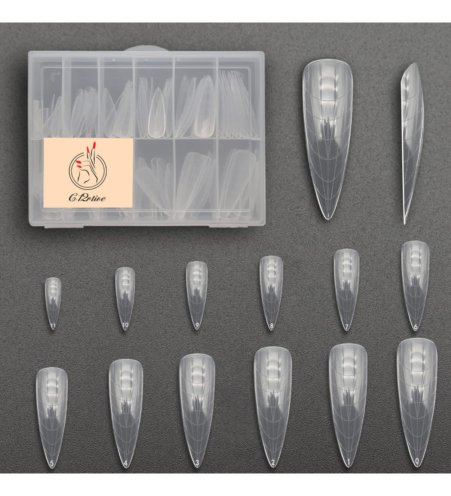 C12rtive 120Pcs Dual Nail Forms Almond Extension - Full Cover Nail Molds for Poly Gel & Nail Art Design - Buy Online on GoSupps.com