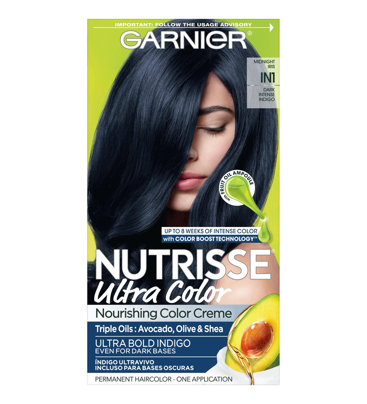 Garnier Nutrisse Ultra Color IN1 Intense Indigo Blue Hair Dye - 1 Count - Buy Online on GoSupps.com