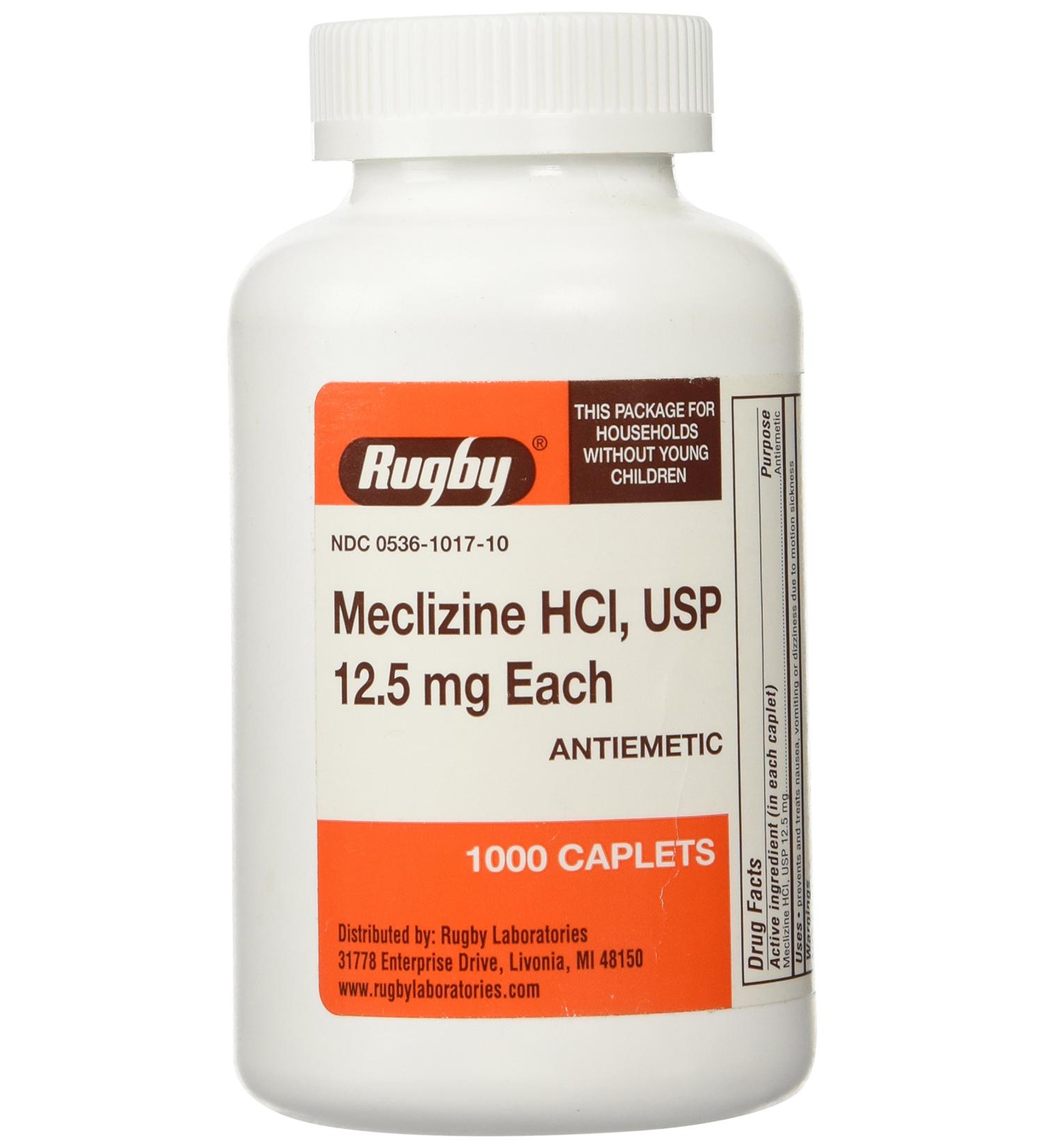 Buy Meclizine 12.5mg OTC Tablets - Pack of 1000 - Buy Online on GoSupps.com