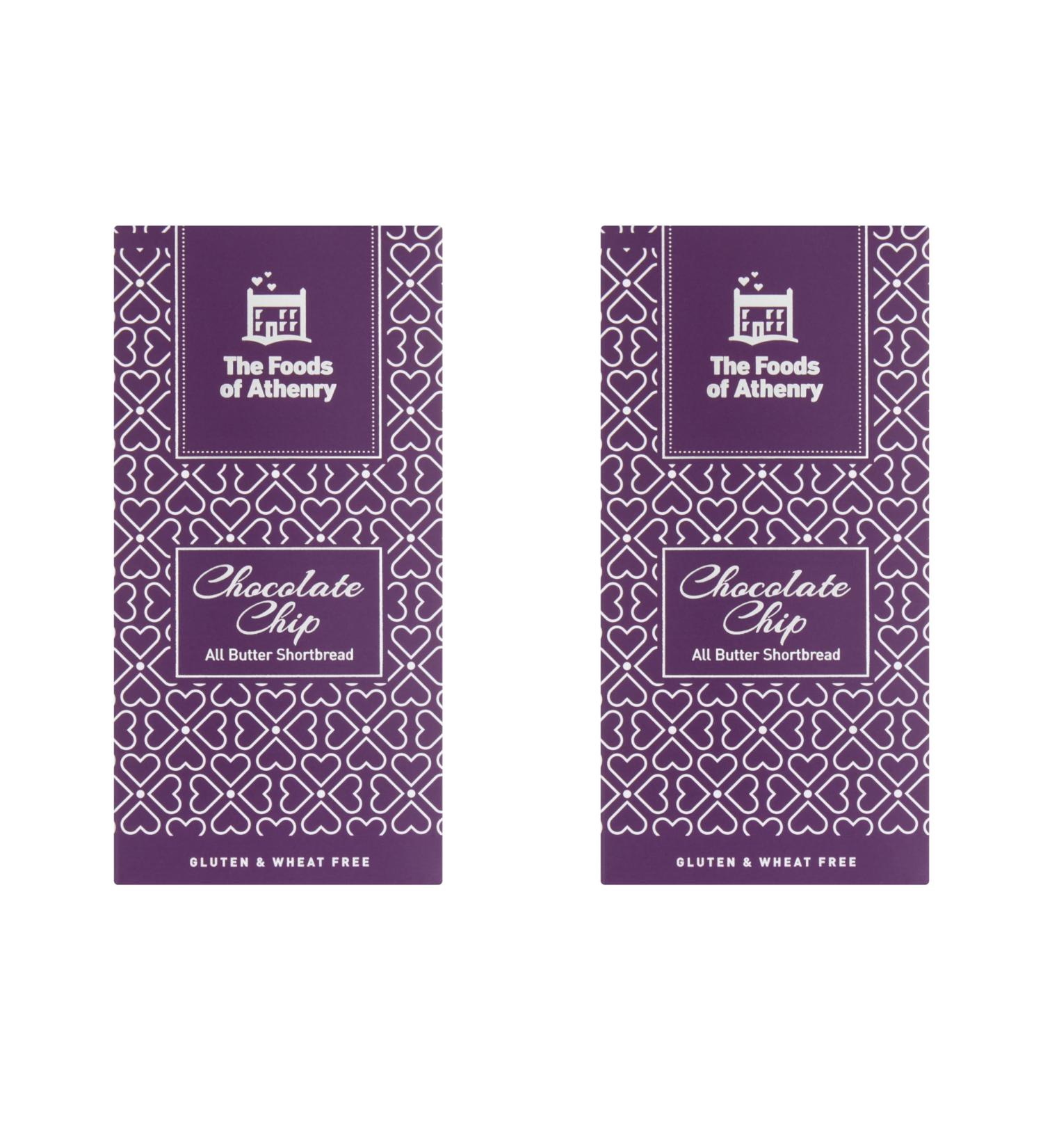 The Foods of Athenry Chocolate Chip All Butter Shortbread 150g - Pack of 2