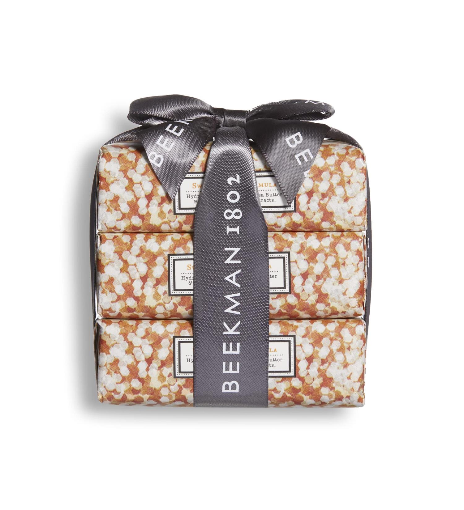 Beekman 1802 Goat Milk Soap Bar 3-Piece Set - 3.5 oz - Nourishing, Moisturizing, and Hydrating - Gentle on Sensitive Skin - Cruelty-Free - Honey & Orange Blossom - Buy Online on GoSupps.com