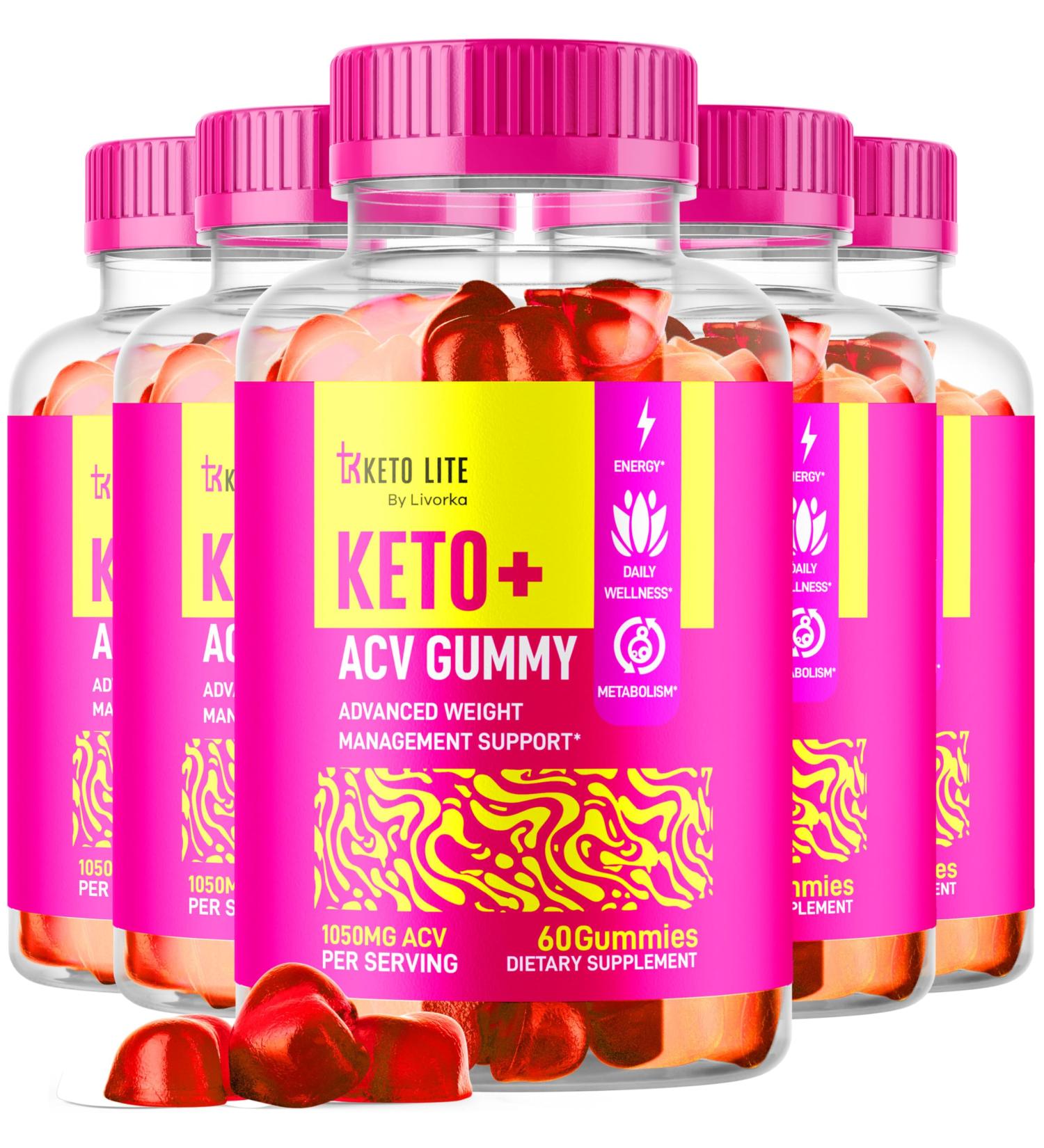 LIVORKA (5 Pack) Keto Lite Gummies 300 Gummies for 5 Months