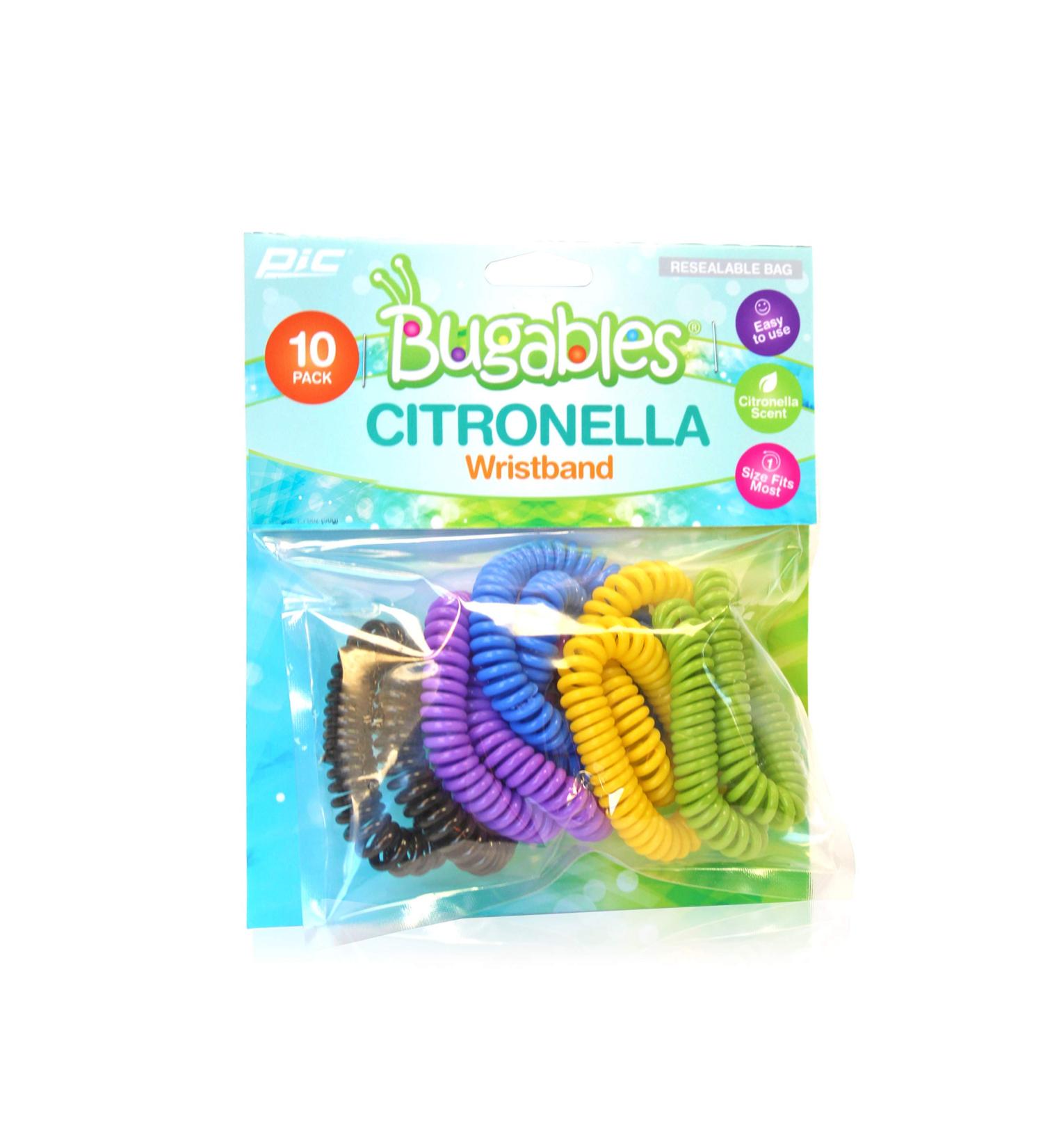 Bugables Citronella Scented Coil Wristbands - Reusable and Resealable - One Size Fits All - Pack of 10 - Buy Online on GoSupps.com
