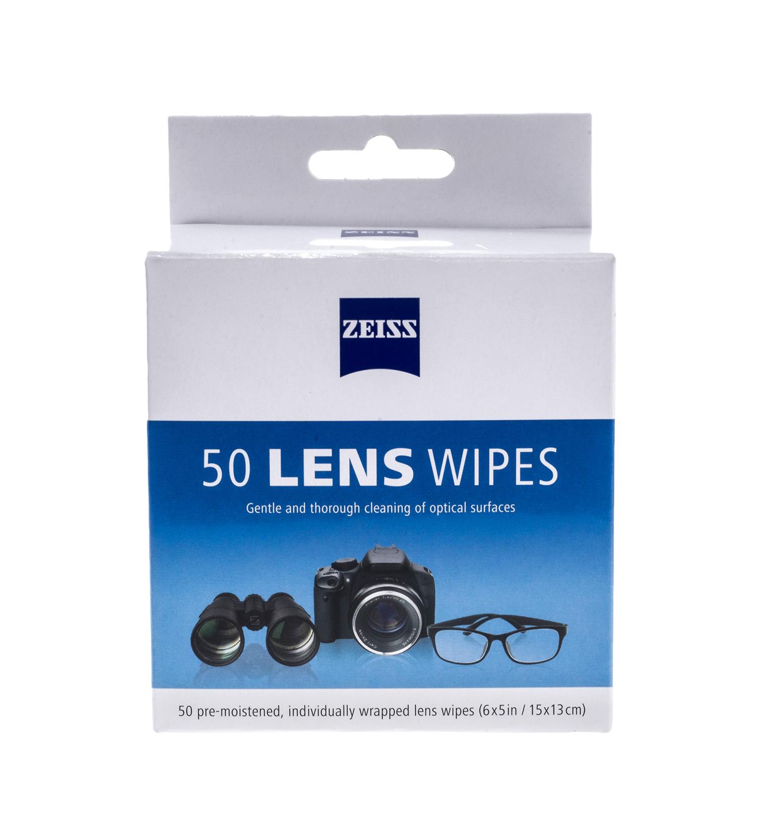 Zeiss Pre-Moistened Lens Cleaning Wipes - Cleans Bacteria Germs and Without Streaks for Eyeglasses and Sunglasses - (50 Count) - Buy Online on GoSupps.com