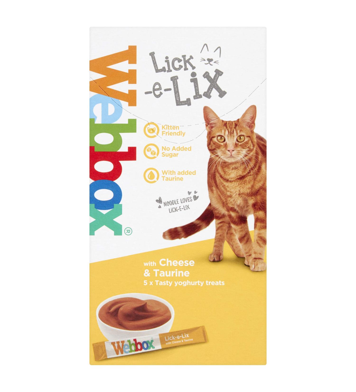 Webbox Lick-E-Lix Yoghurt With Cheese & Taurine 5 x 15g