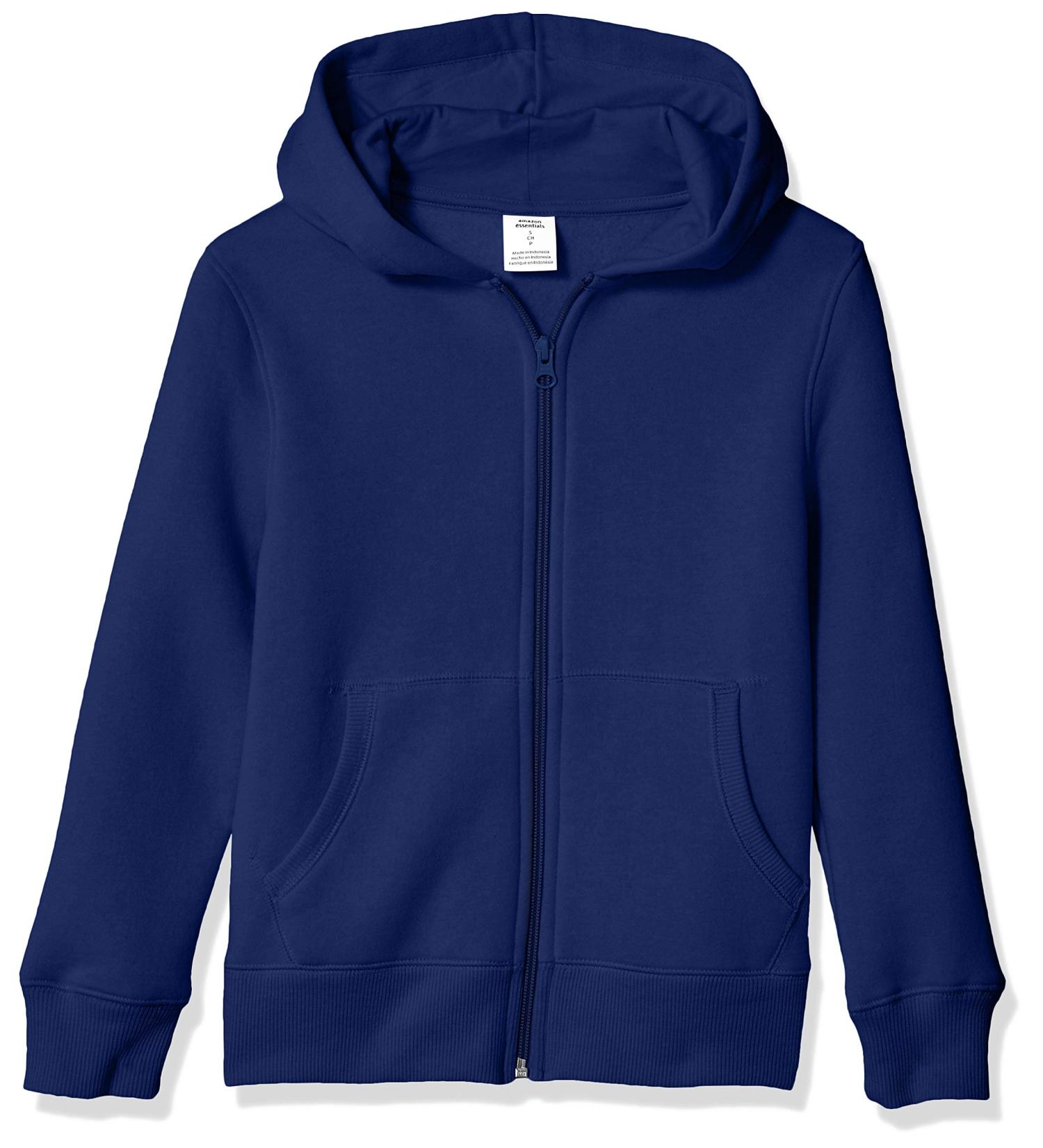 Amazon Essentials Boys' Navy Fleece Zip-Up Hoodie - Size 4 Years - Buy Online on GoSupps.com