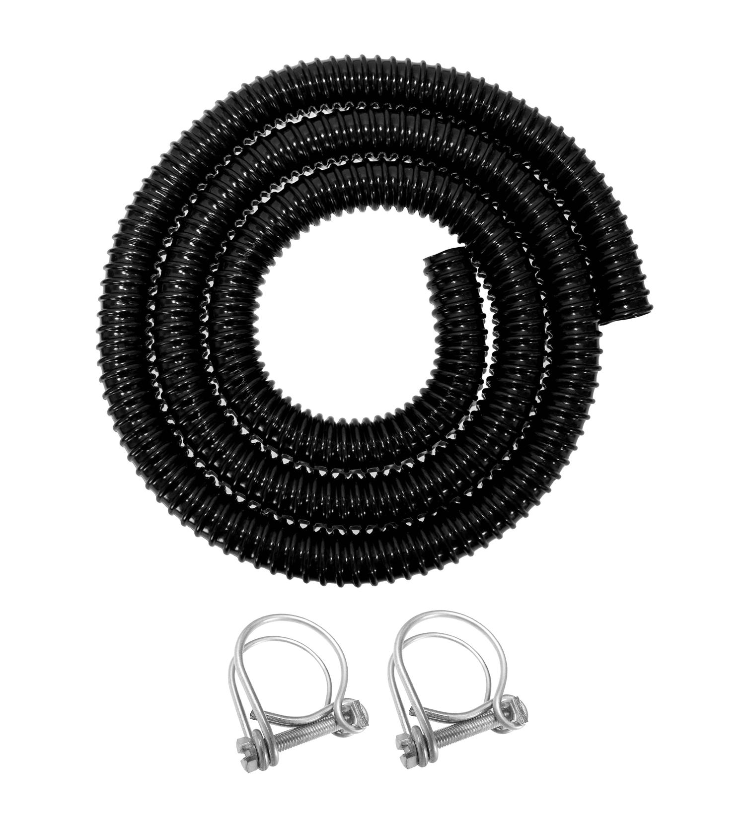 40mm Flexible Corrugated Pond Pipe x 2m with 2 x Matching Hose Clips - Buy Online on GoSupps.com