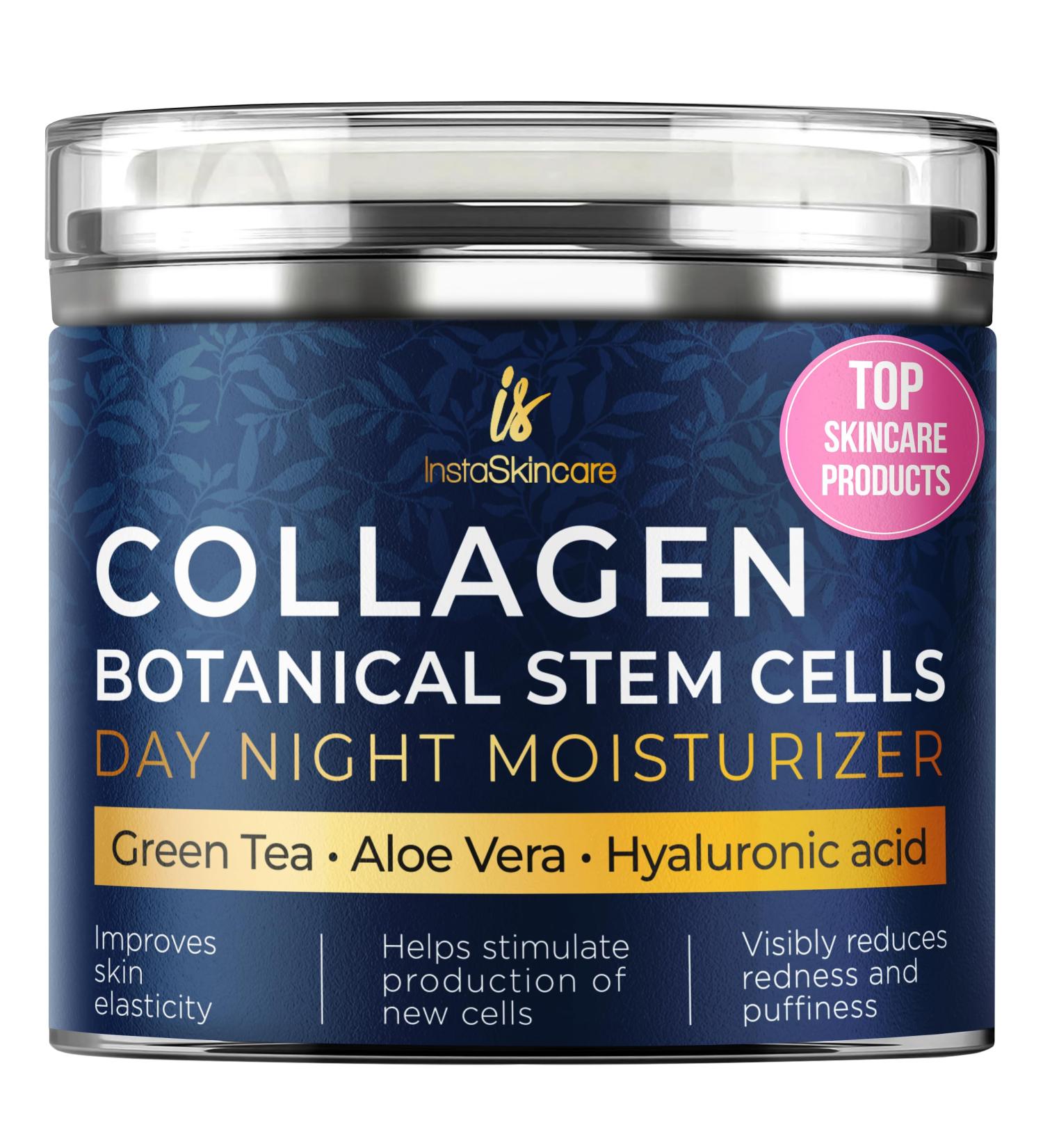 Collagen Moisturizer for Face Neck & D collet with Airless Pump - Collagen Botanical Stem Cells Cream for Neck Face and Skin - Anti-Aging Day & Skin Tightening - Day & Night Face Cream Made in USA (50 ml) - Buy Online on GoSupps.com