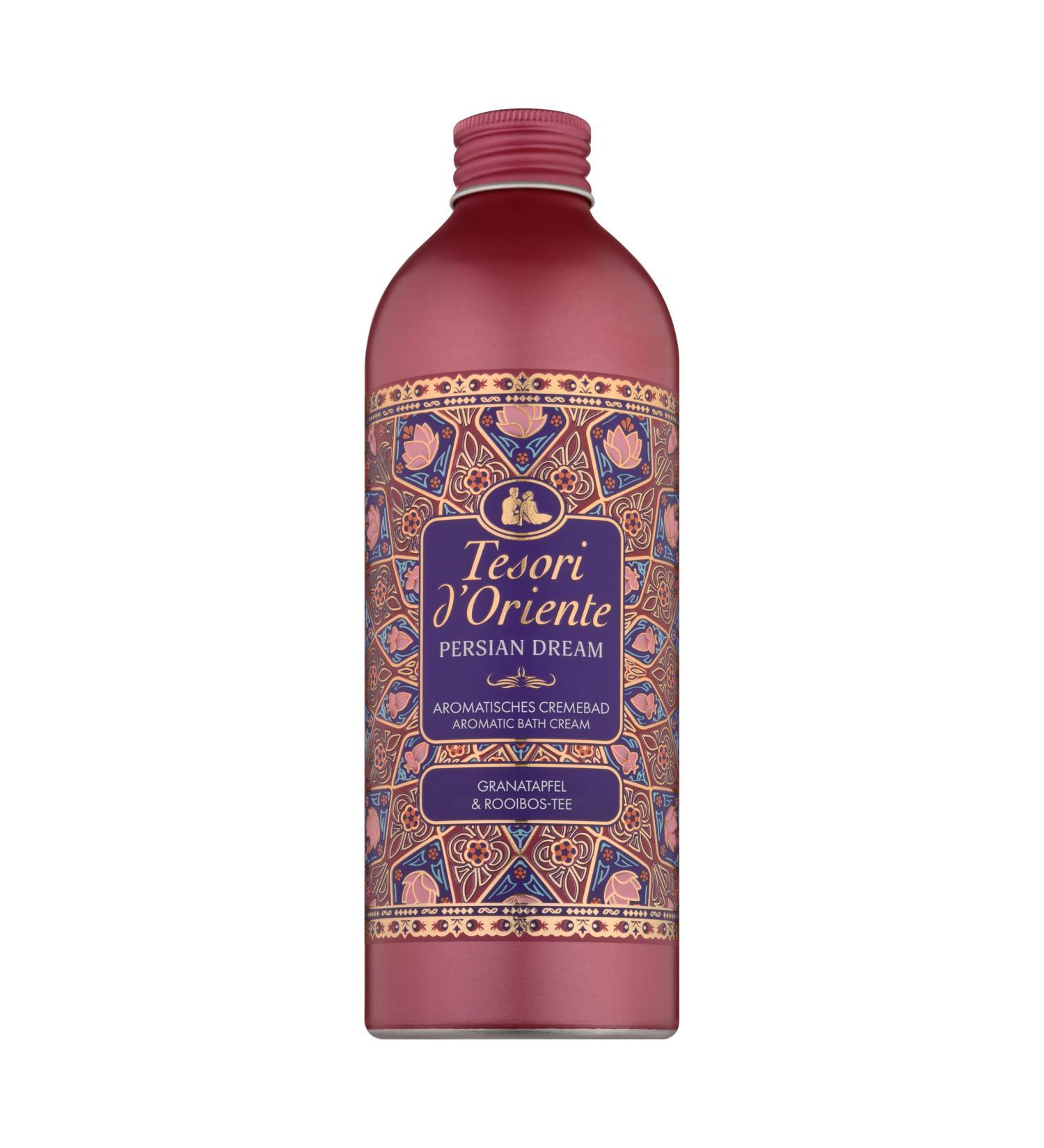 Tesori d'Oriente Persian Dream Bath Cream Aromatic Body Care with Pomegranate and Rooibos Tea Wellness Rituals for Body and Senses 500 ml - Buy Online on GoSupps.com