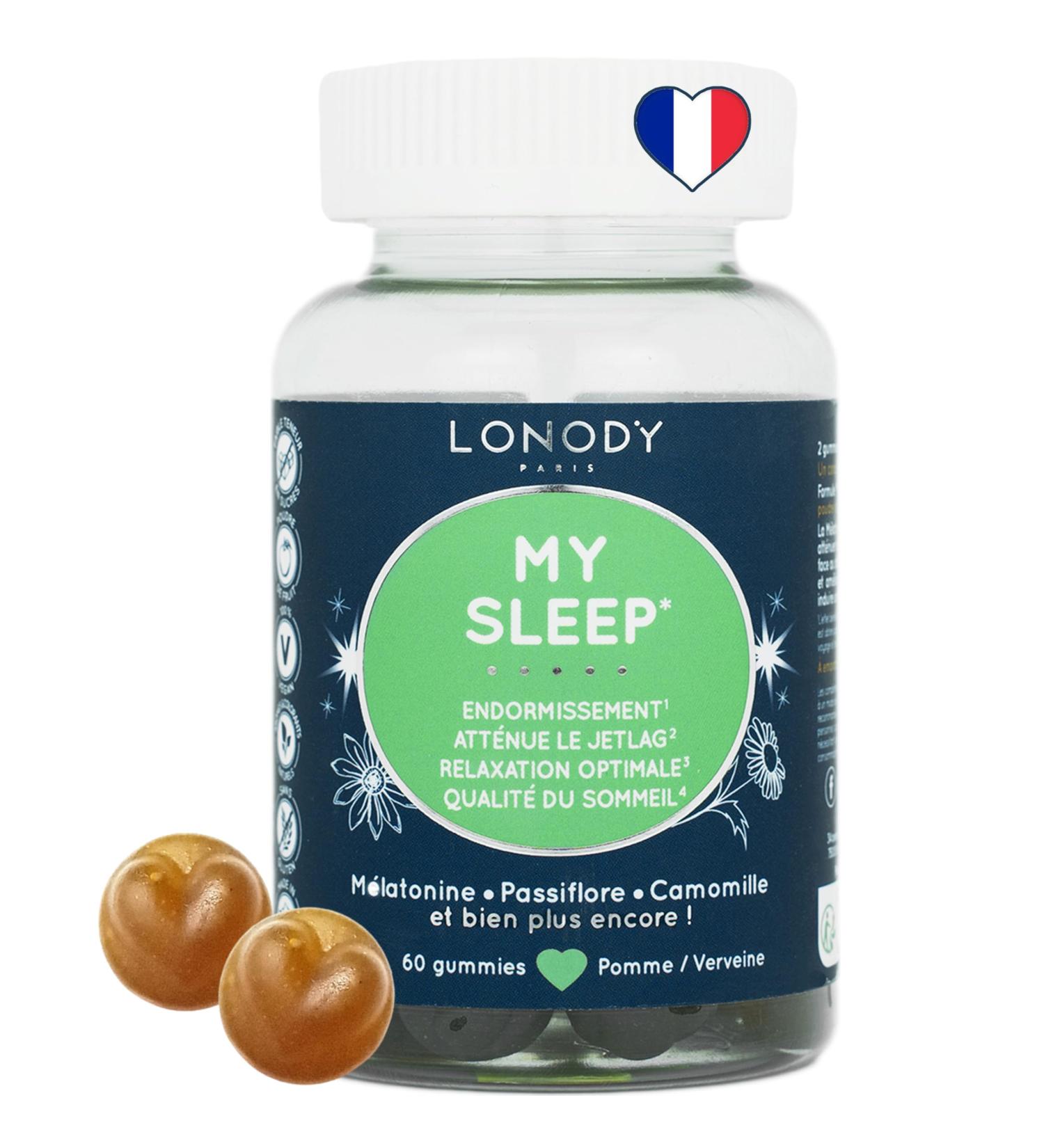 Sleep Gummies Melatonin 1.9 mg Nutritional Supplement for Sleep Rapid Sleep Relaxation Tryptophan Plants Fruity Complete Formula Sugar Free Made in France - 1 month - Buy Online on GoSupps.com