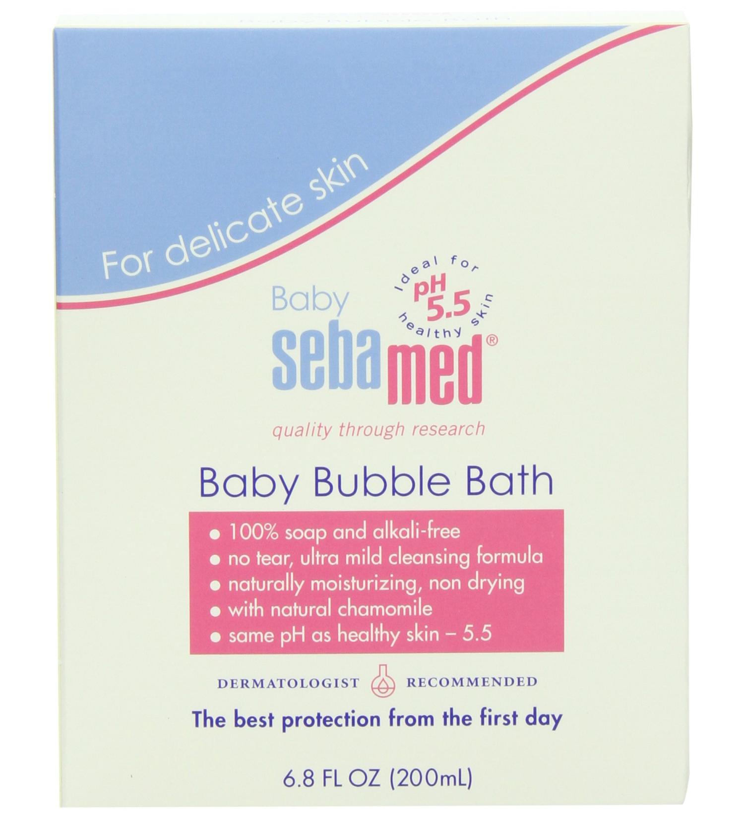 Sebamed Baby Bubble Bath 6.8 fl oz - Gentle Formula for Sensitive Skin, Eczema & Psoriasis - Buy Online on GoSupps.com