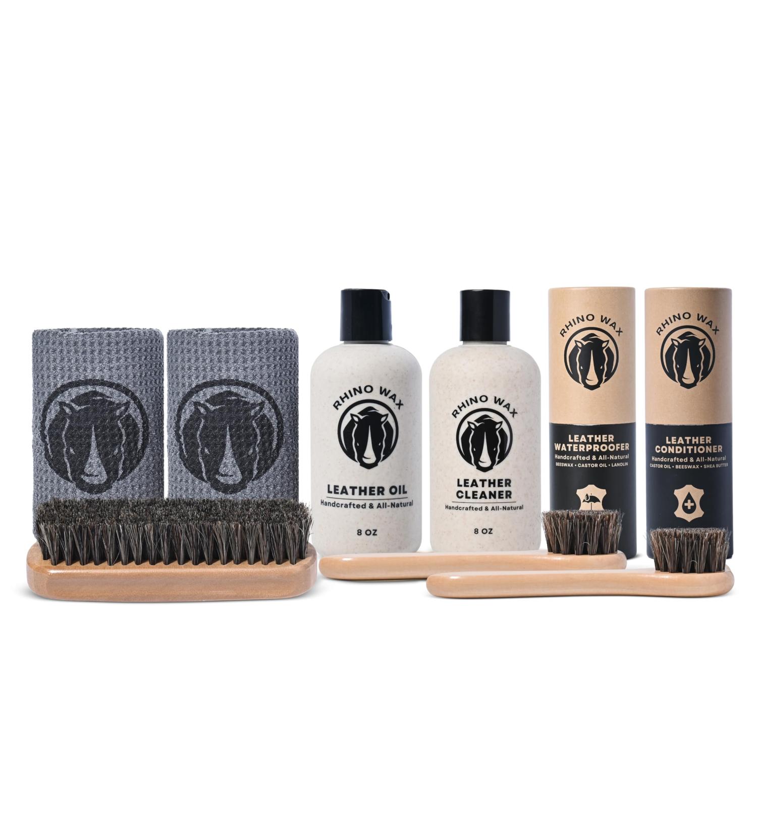 Complete Leather Cleaner & Conditioner Kit - Revitalize & Protect Leather - Made in USA - International Shipping Available - Buy Online on GoSupps.com