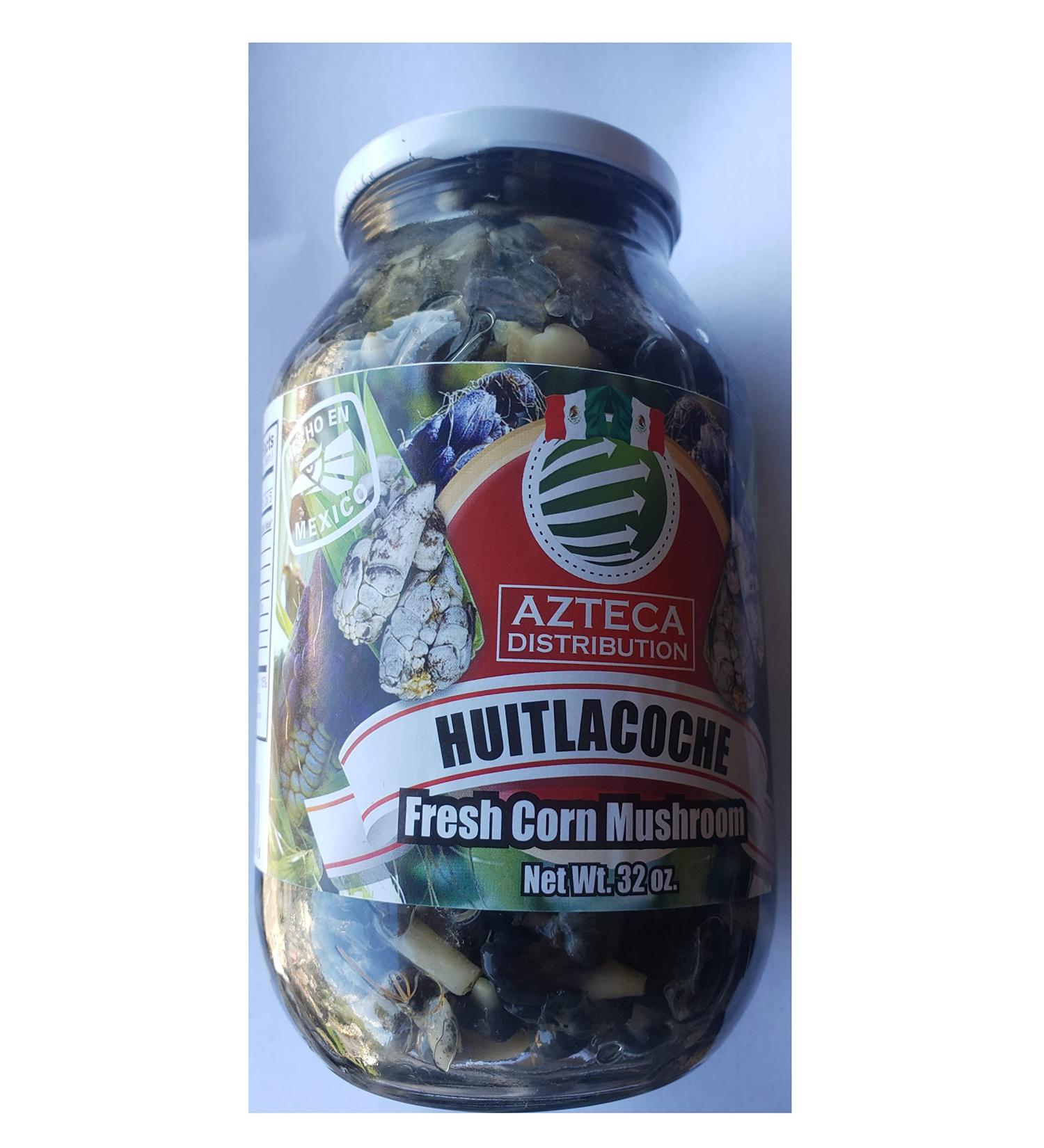 Huitlacoche 32 Oz in a Jar Corn Mushrooms
