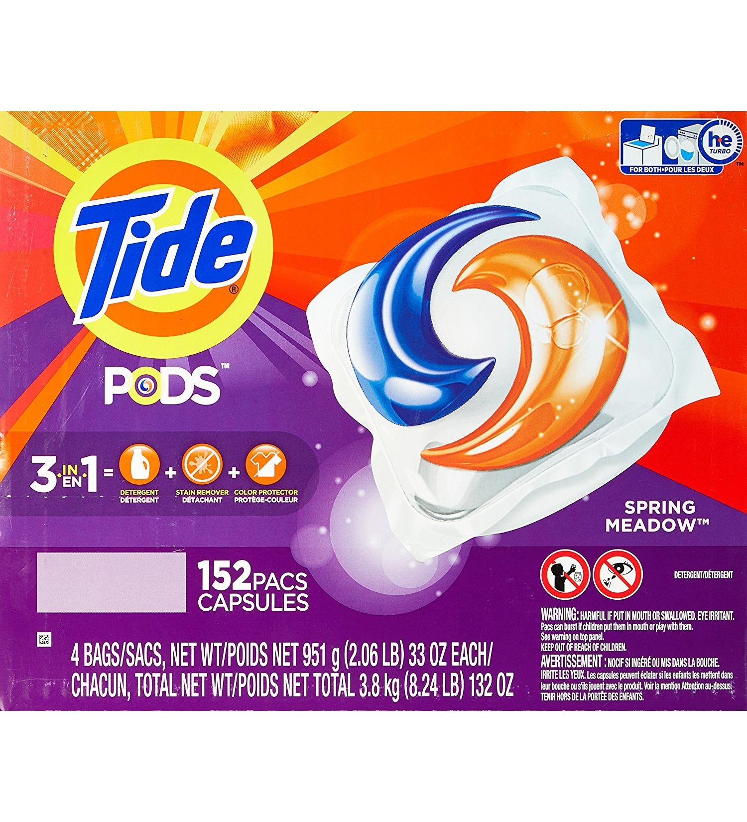 Tide Spring Meadow Pods - 152 Count | Premium Laundry Detergent for Effortless Cleaning | International Shipping Available - Buy Online on GoSupps.com