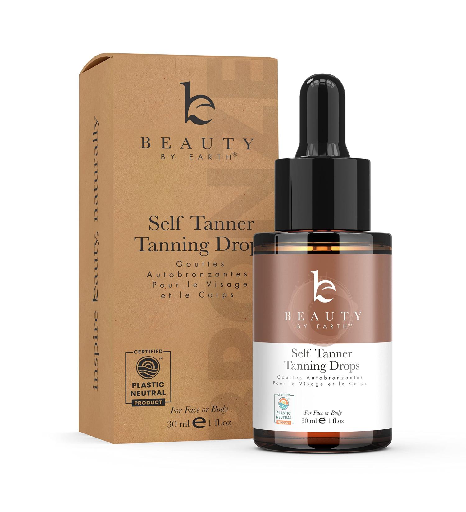 Self Tanner Drops for Face & Body | Sunless Tanning Drops for Face | Face Tanning Solution | Natural Tan Drops 1 Fl Oz - Buy Online on GoSupps.com