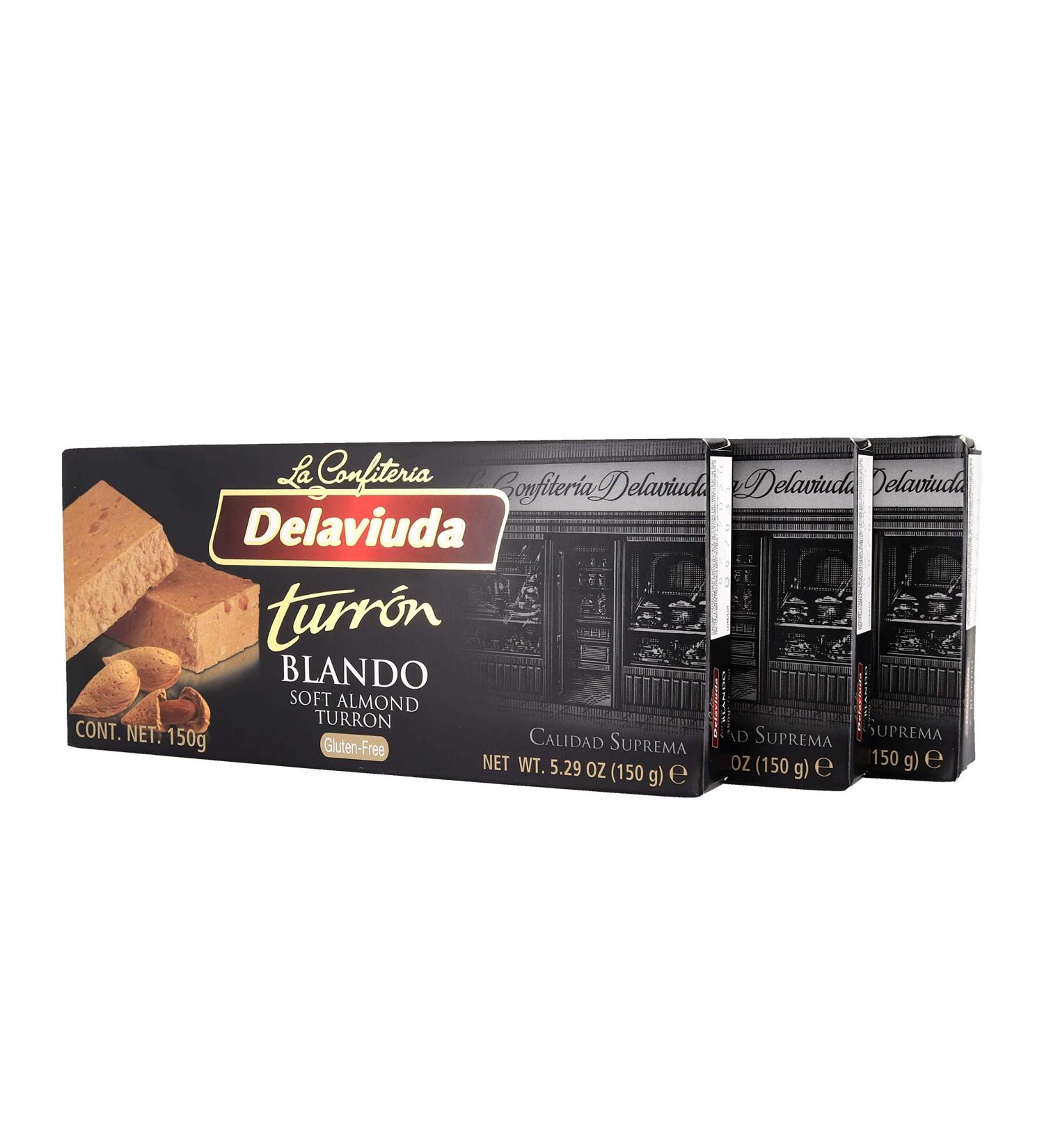 Delaviuda Turron Lot de 3 blando amande douce avec pochette de rangement rapide - Buy Online on GoSupps.com