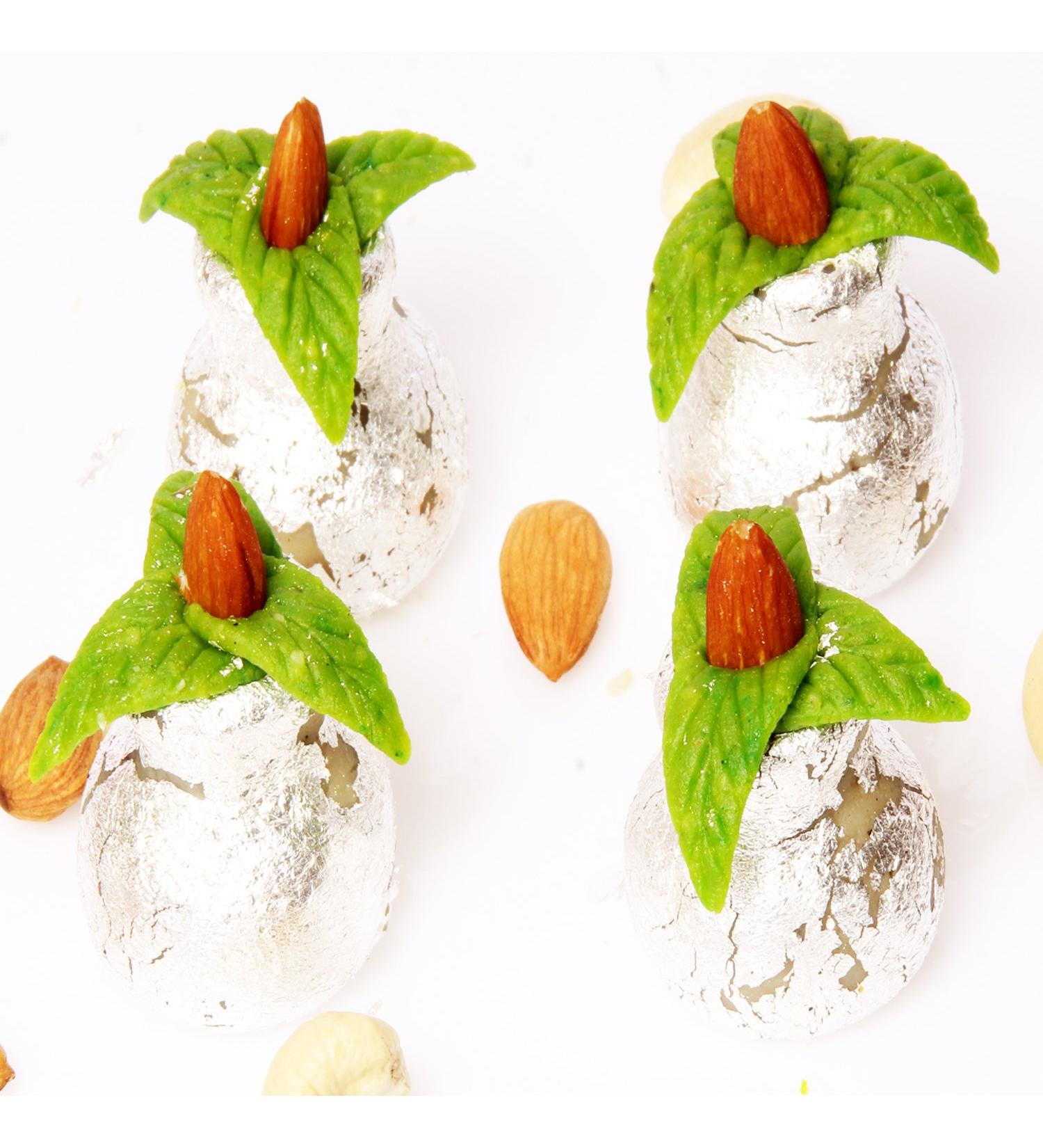 Ghasitaram Gifts Indian Sweets - Sugar Free Kaju Kalash (200gms) - Buy Online on GoSupps.com