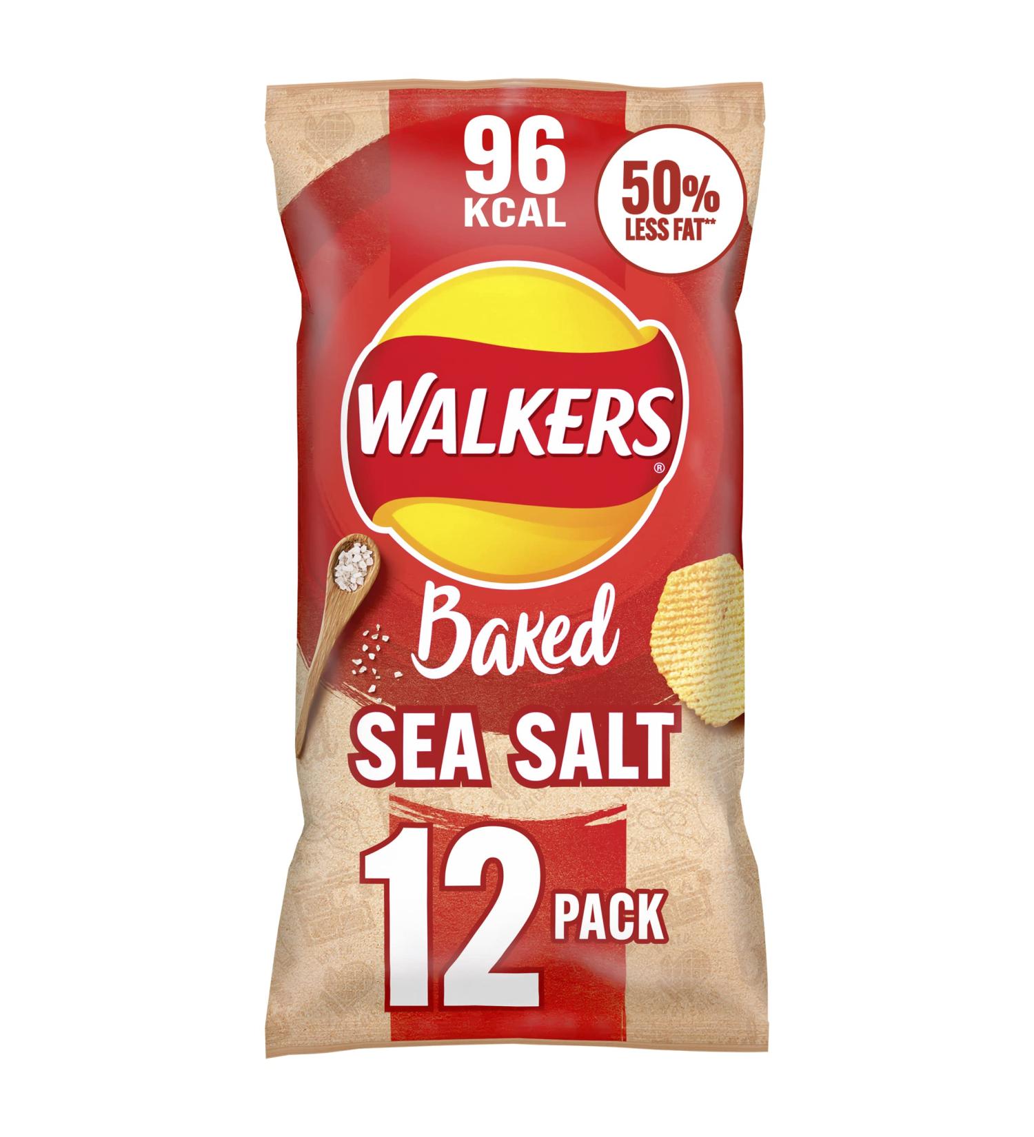 Walkers Baked Sea Salt Treats 12 x 22g - Buy Online on GoSupps.com