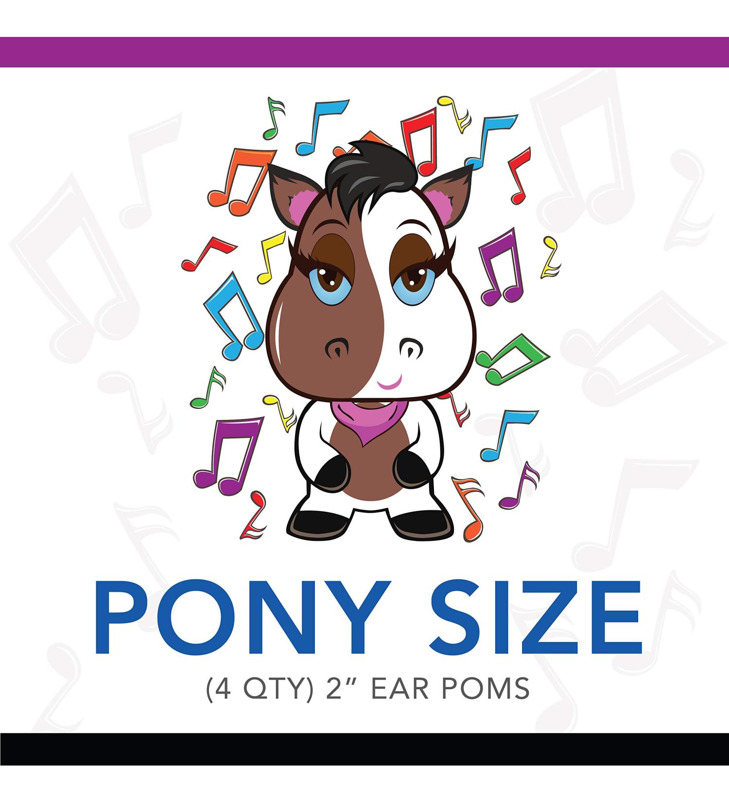 Silly Sounds Pony Earplugs (Brown) - 4-Pack | International Shipping Available - Buy Online on GoSupps.com