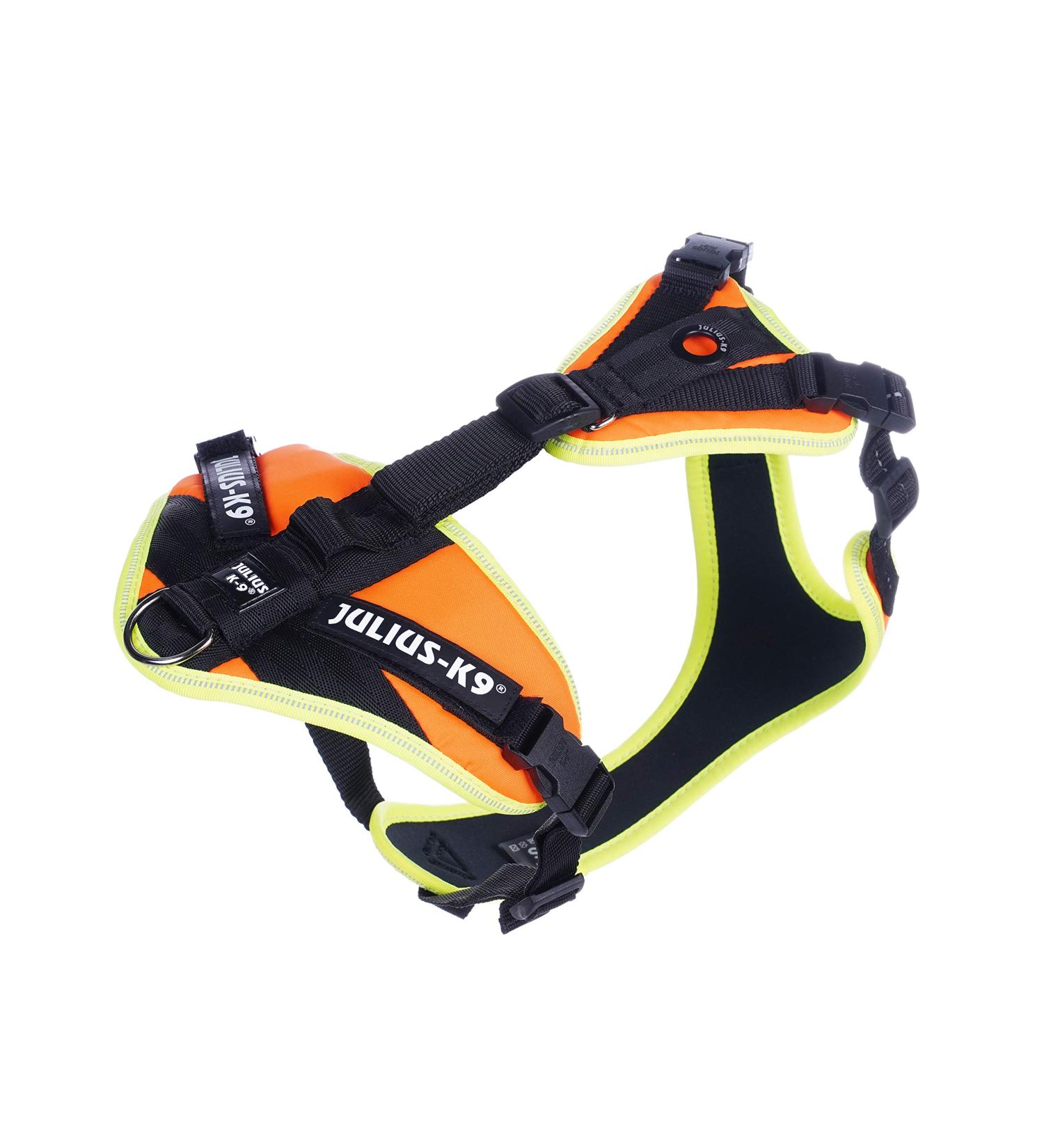 Julius-K9 Mantrailing & Outdoor Dog Harness - XS UV Orange with Neon Edge | International Shipping Available - Buy Online on GoSupps.com