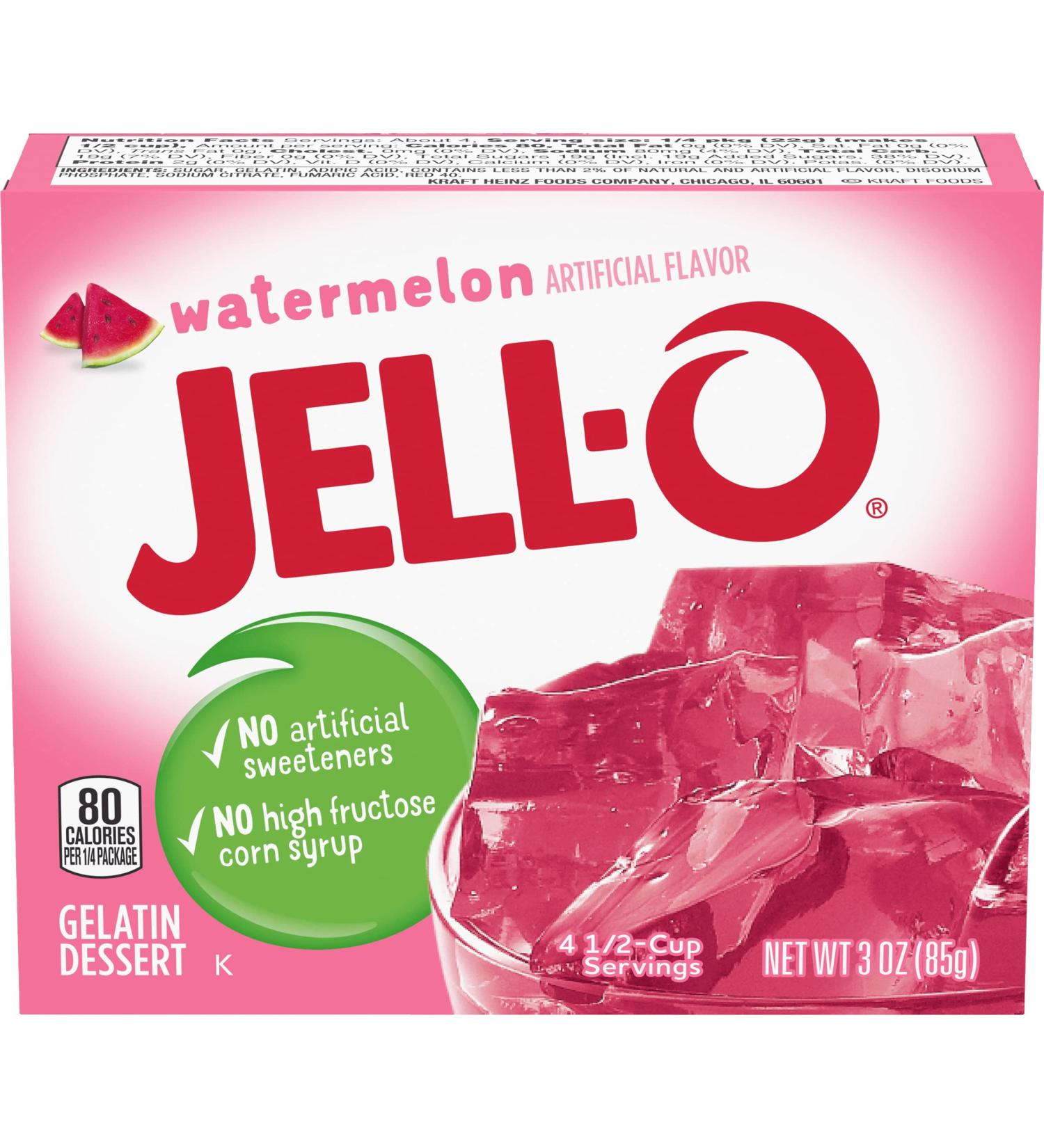 Buy Jell-O Watermelon Gelatin Dessert 85g - Delicious International Shipping Available - Buy Online on GoSupps.com