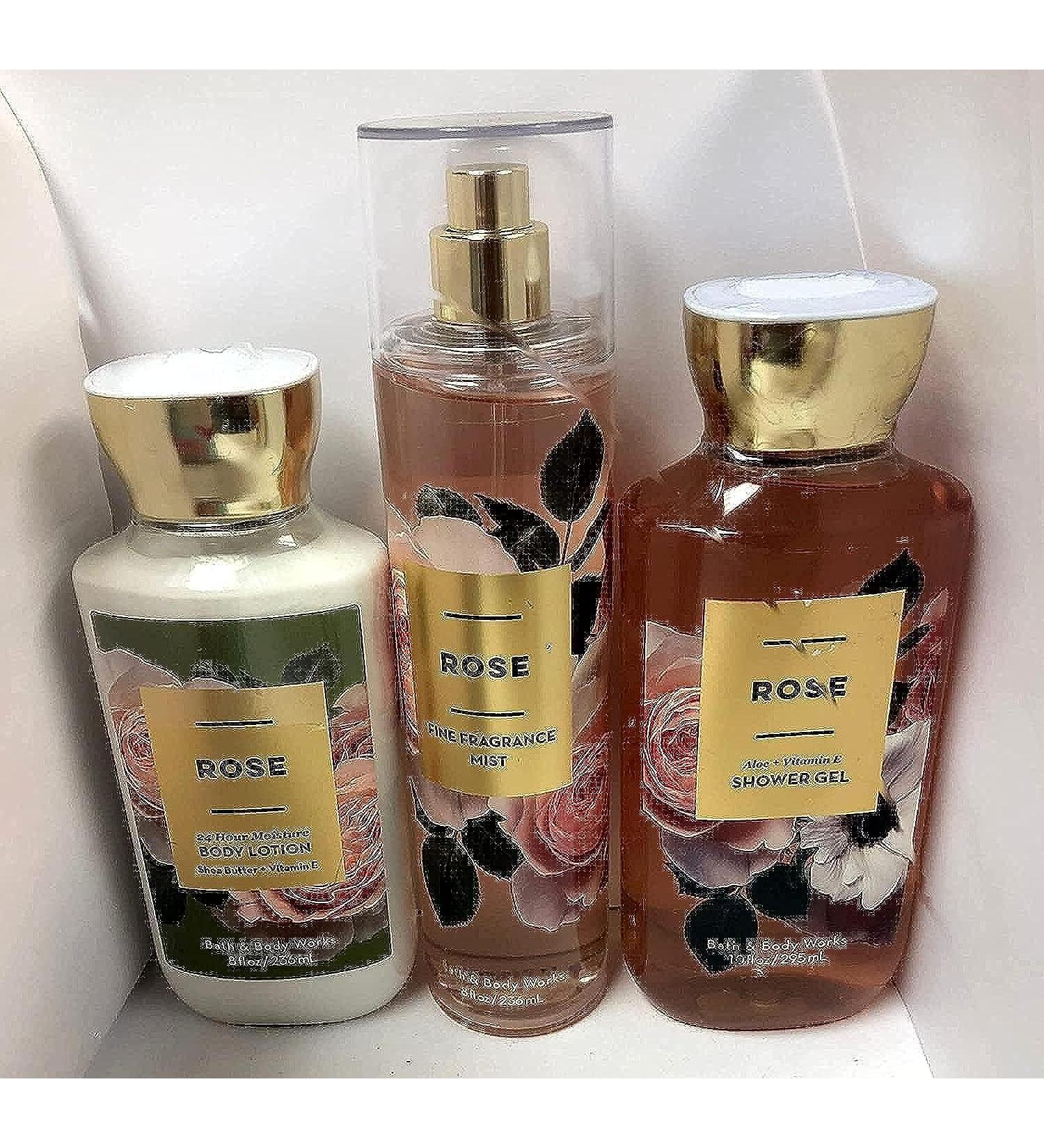 Bath and Body Works Rose Shower Gel Body Lotion & Fine Fragrance Mist Trio - Summer 2018 | International Shipping - Buy Online on GoSupps.com
