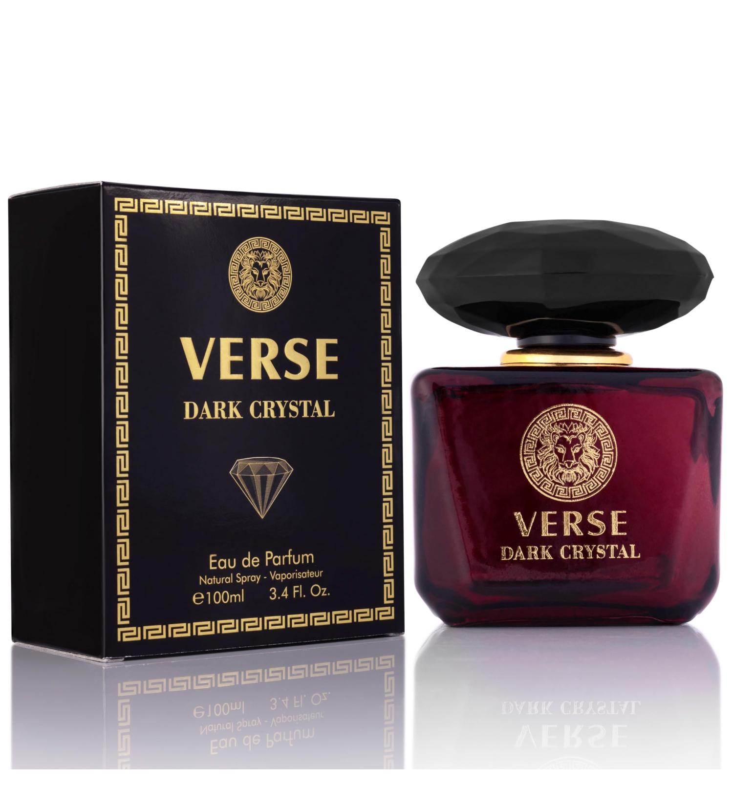 Verse Dark Crystal for Women 3.4fl Oz - Top Notes of Spicy Ginger & Cardamom with Pepper - Floral Tones of Orange Blossom & Creamy Coconut - Oriental Aroma with Warm & Musk - Elegant 100ml Bottle - Buy Online on GoSupps.com