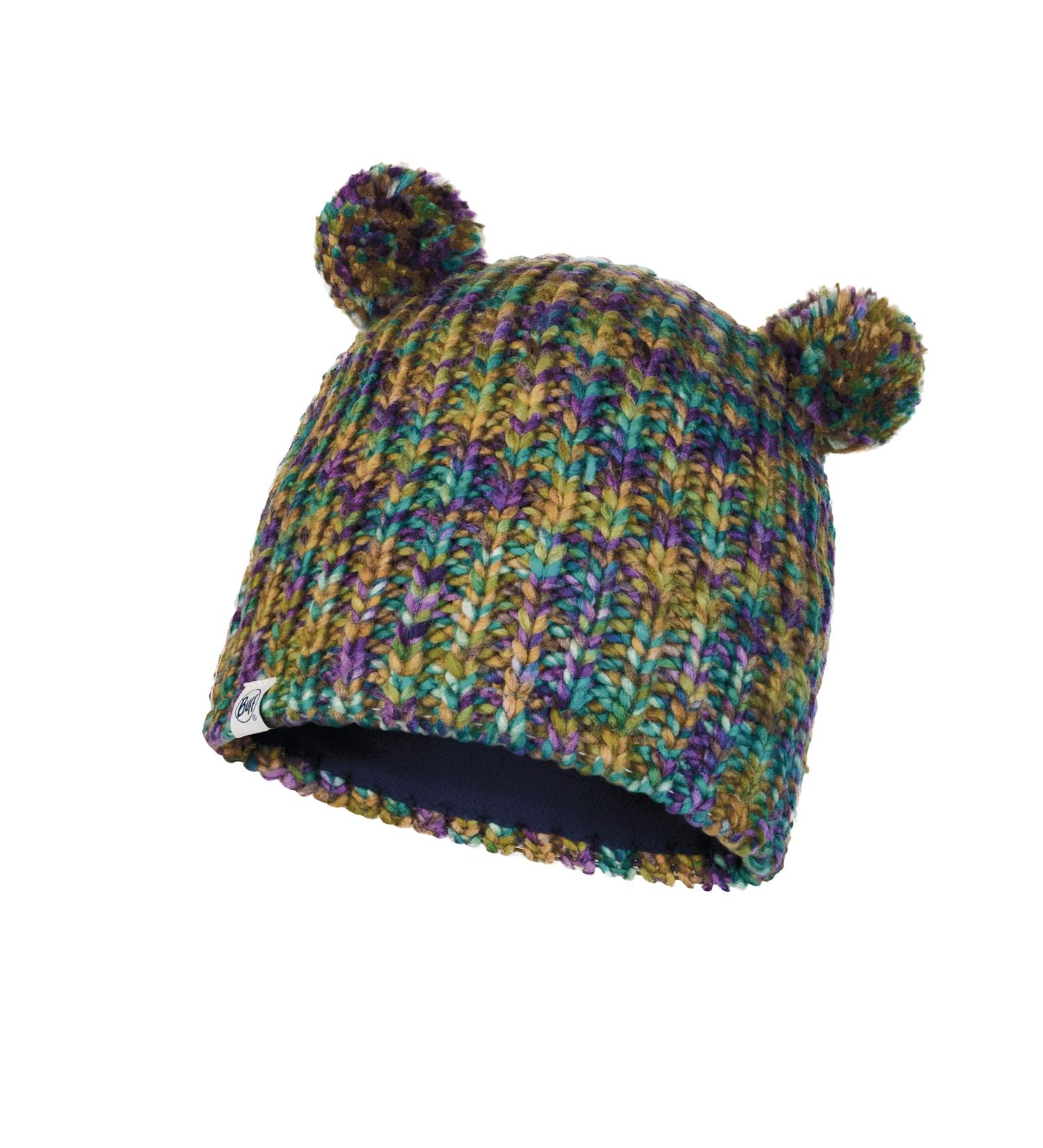Buff Lera jersey and fleece hat for children unisex turquoise one size
