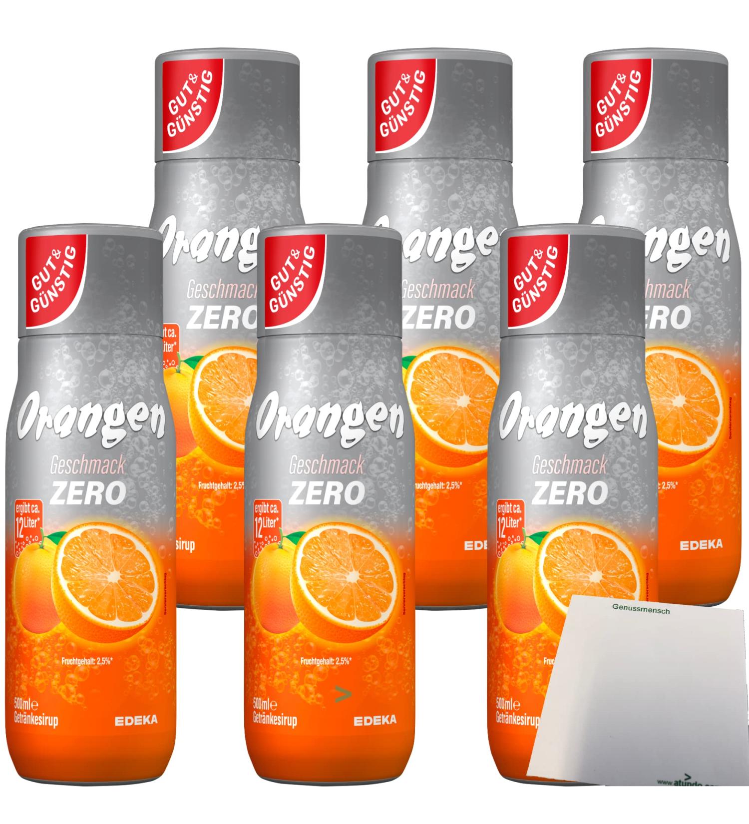 Good & Cheap Orange Zero Lot of 6 bottles of 500 ml syrup + use block - Buy Online on GoSupps.com