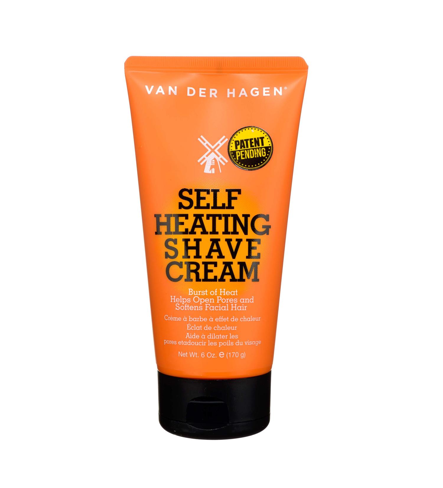 Van Der Hagen Self-Heating Shave Cream - 6 oz | Opens Pores, Softens Stubble - Buy Online on GoSupps.com