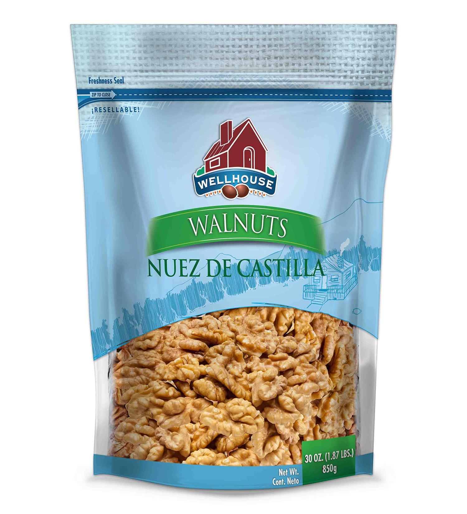 Premium Walnut Halves and Pieces - 30 Oz | Fresh and Delicious - Buy Online on GoSupps.com