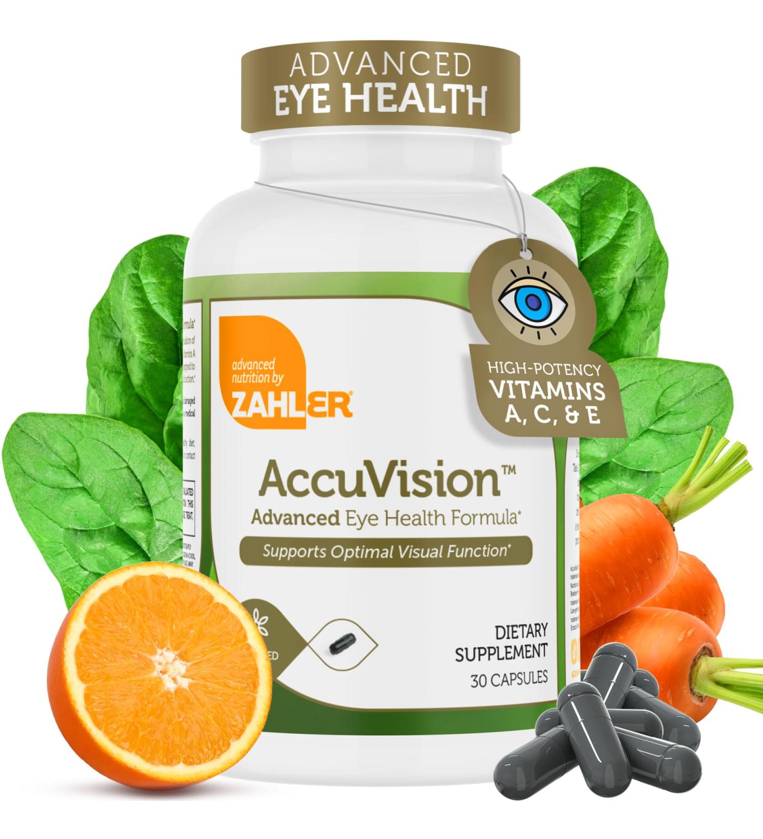 Zahler AccuVision Advanced Eye Health Formula 30 Capsules - Buy Online on GoSupps.com