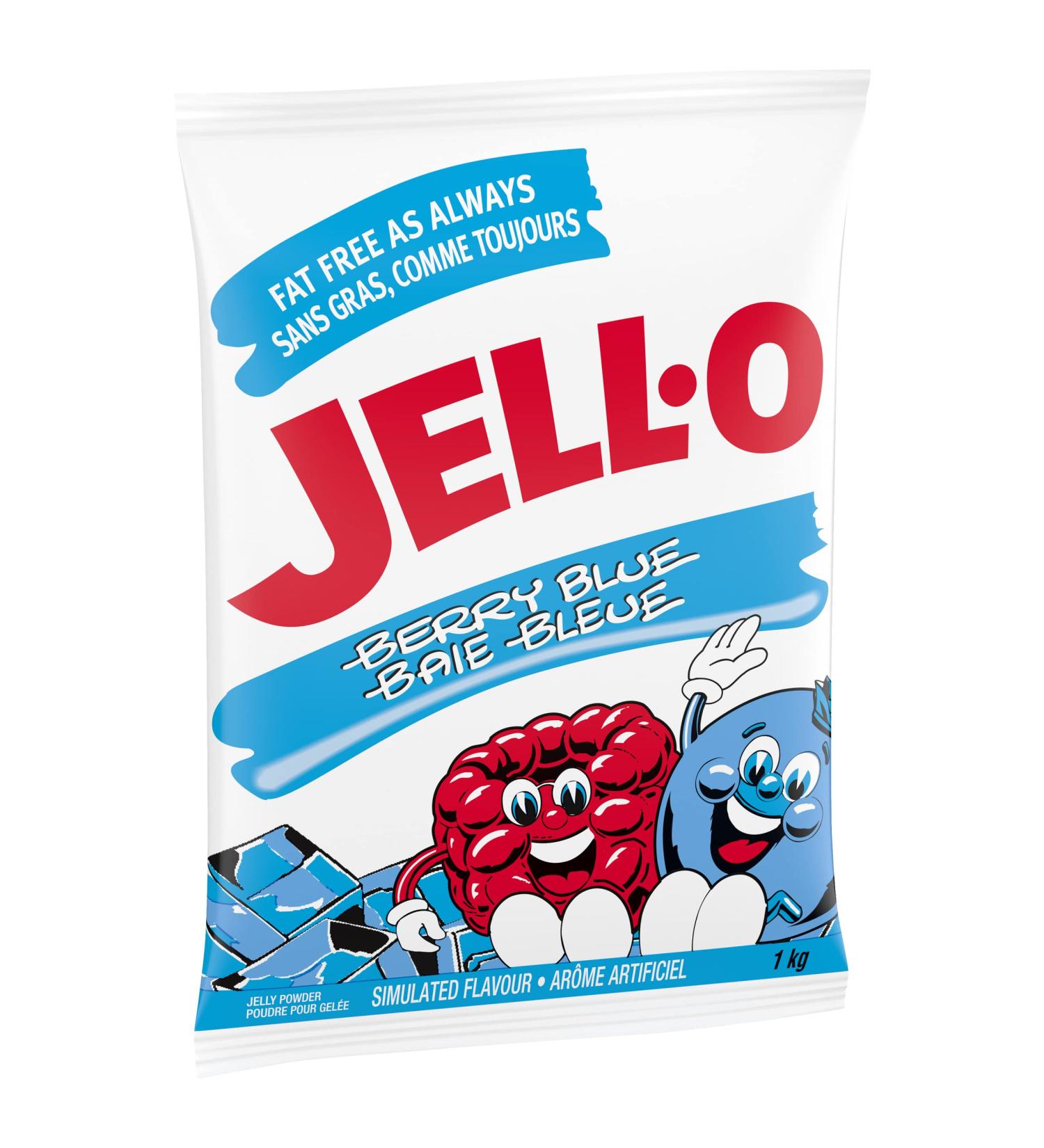 Jell-O Berry Blue Gelatin 1kg (2 Count) - Buy Online on GoSupps.com