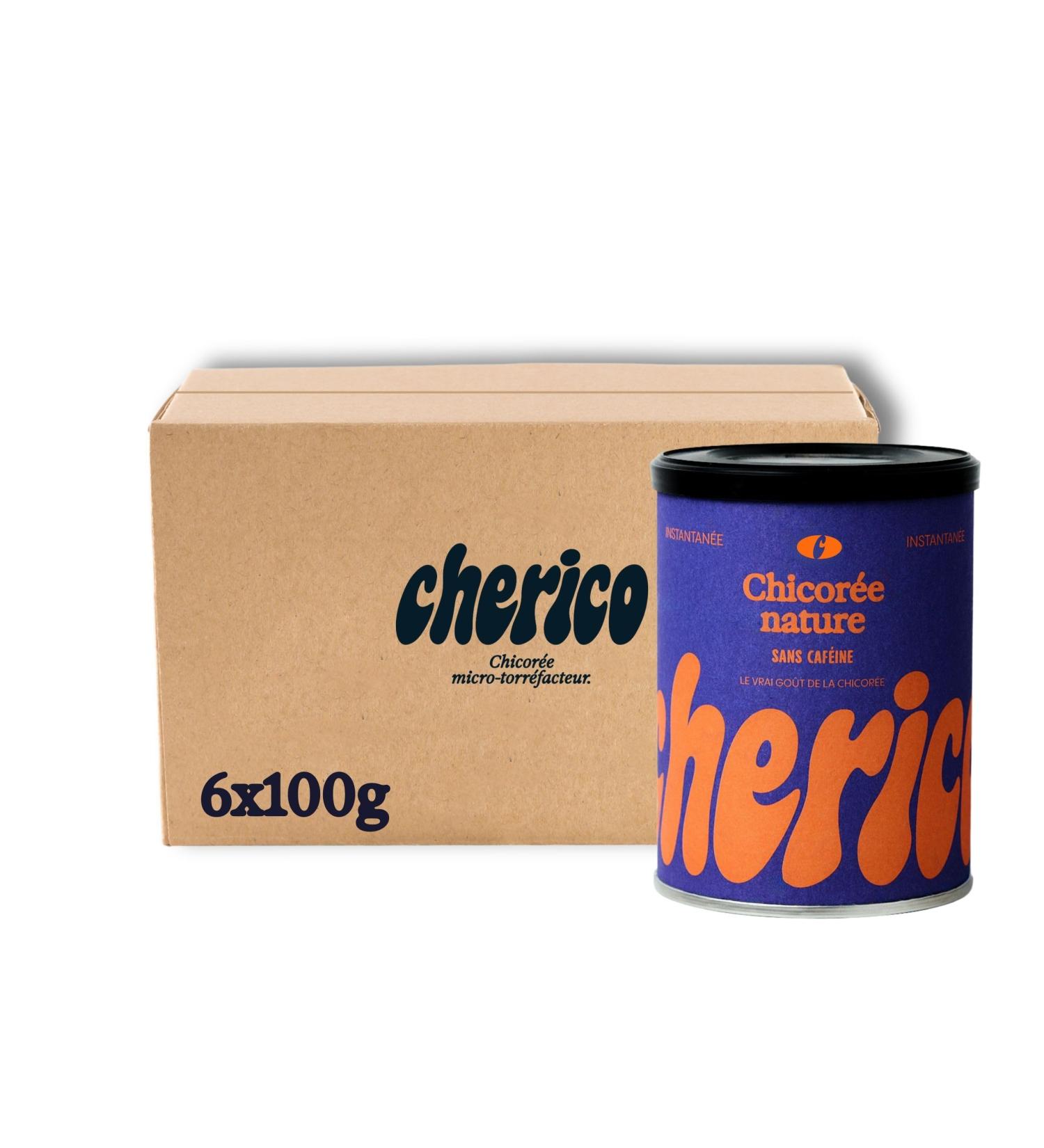 CHERICO - Instant Chicory - Pack of 6 x 100g - Natural Caffeine-Free Chicory - High in Fiber - Plant-Based Chicory - Buy Online on GoSupps.com