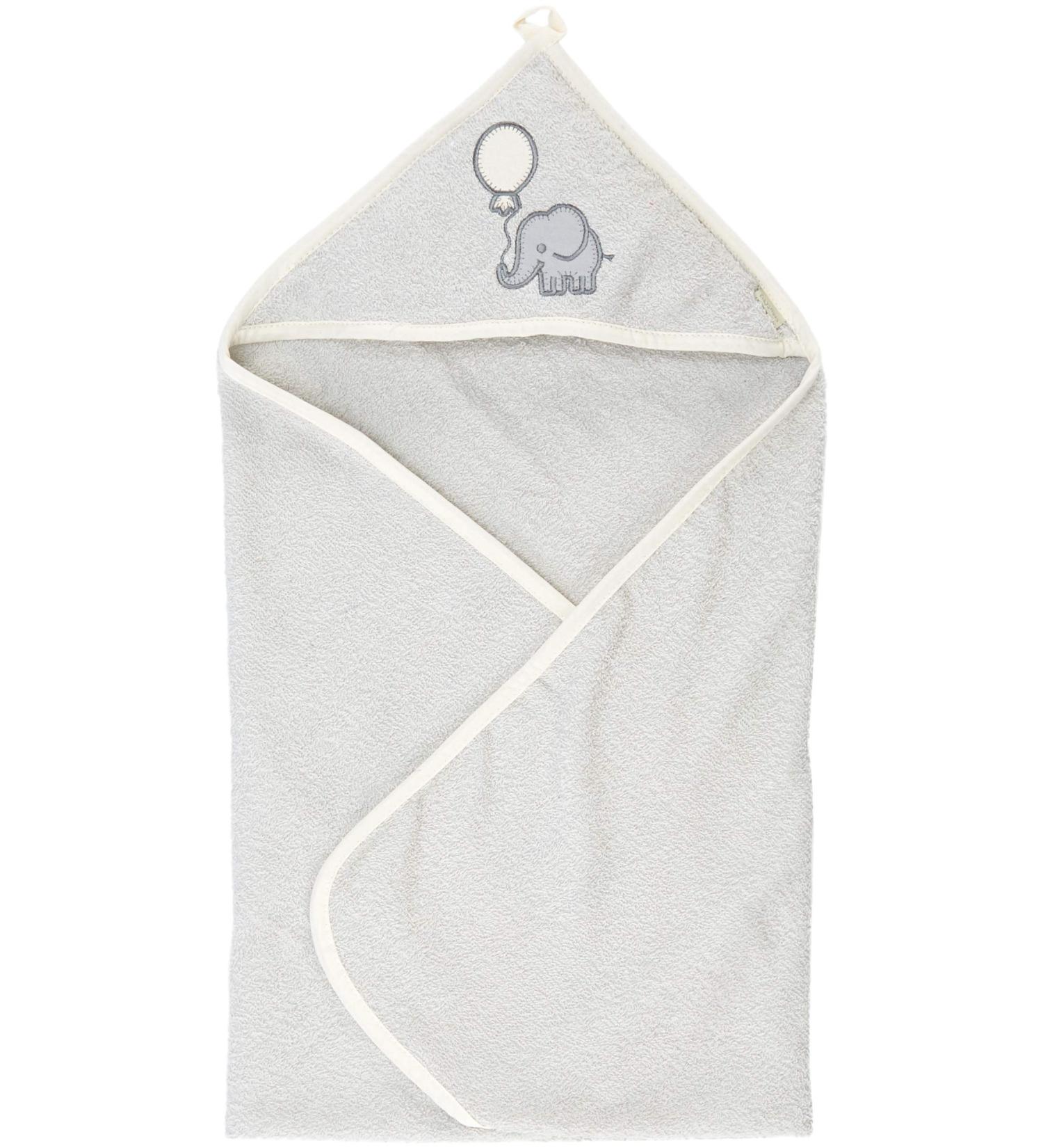 Playshoes Baby Terry Cloth Hooded Bath Towel Elephant 75x75cm