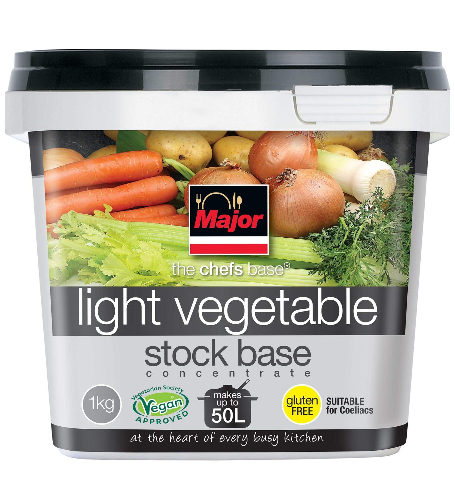 Major Gluten Free Concentrated Light Vegetable Stock Base - 1x1kg