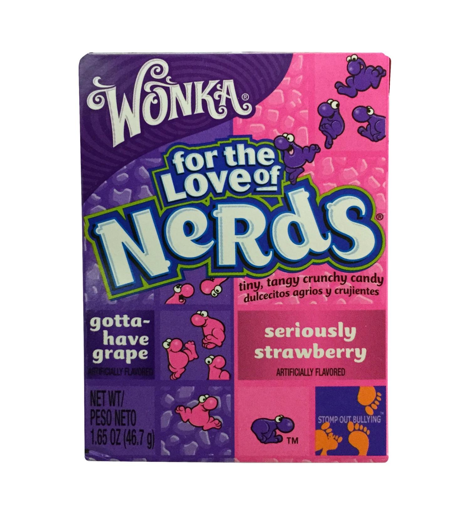 Wonka Wonka Nerds Grape and Strawberry 47g Pack of 36