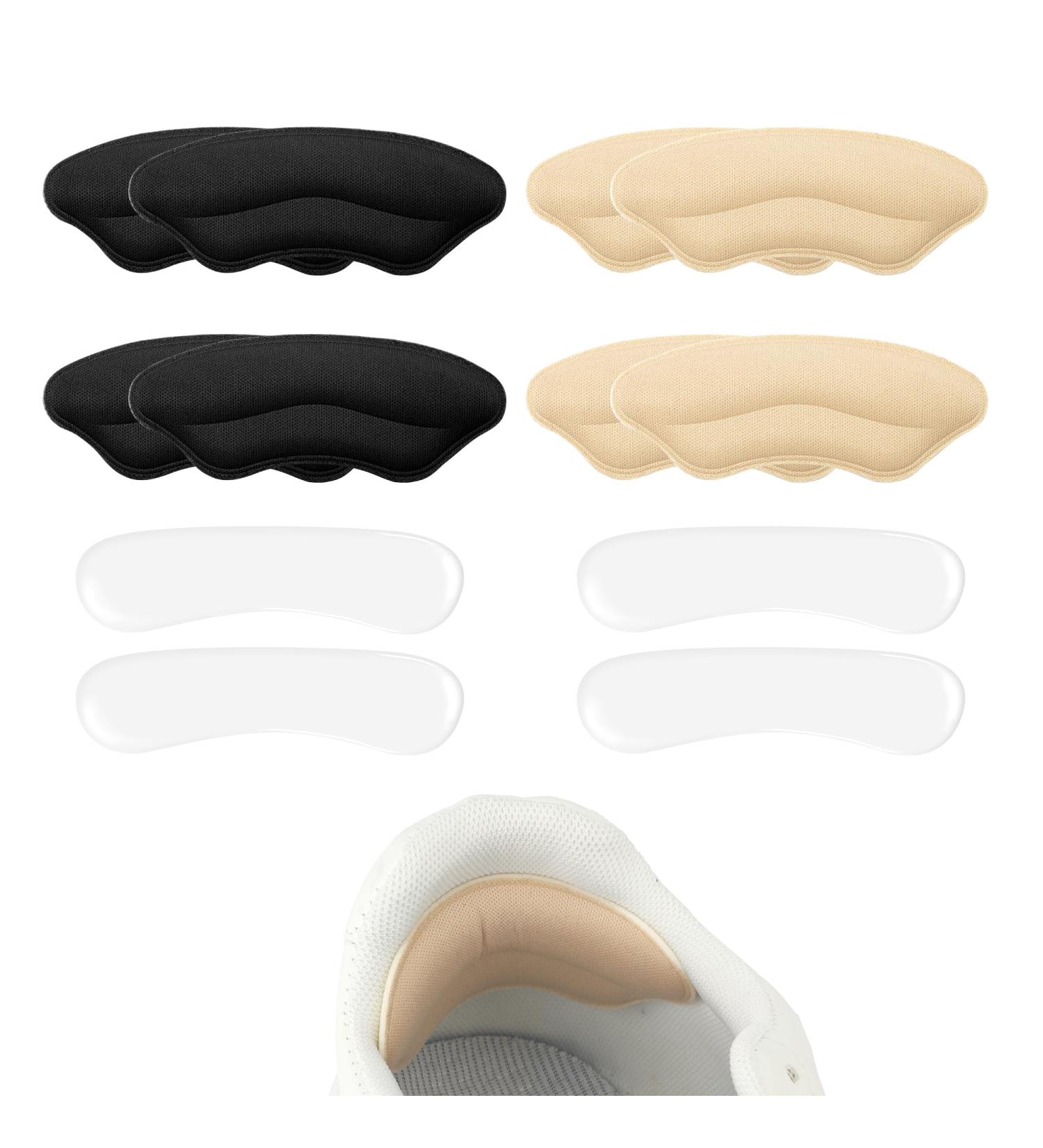 Shop Heel Pads for Shoes - 6 Pairs of Heel Me Shoe Repair & Protectors for Big Shoes - Clear & Black Options Available - Buy Online on GoSupps.com
